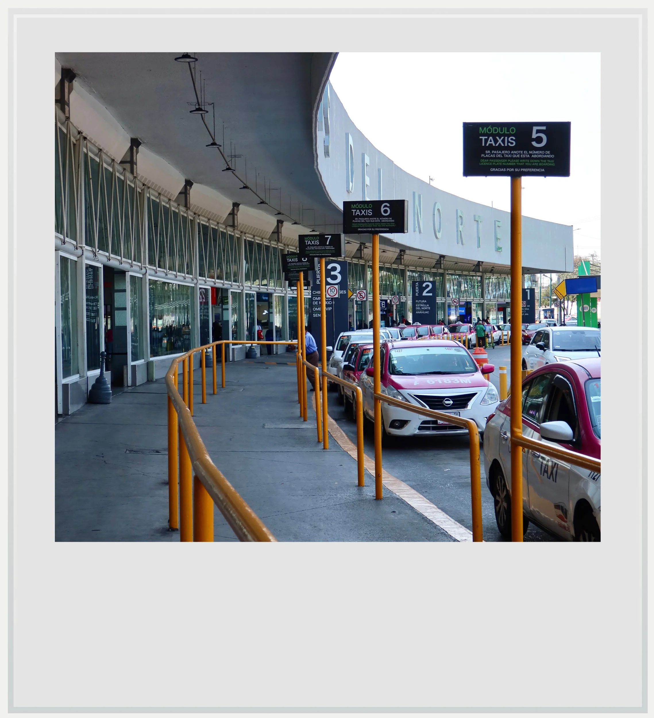 Outside the Northern Bus Station in Mexico City.