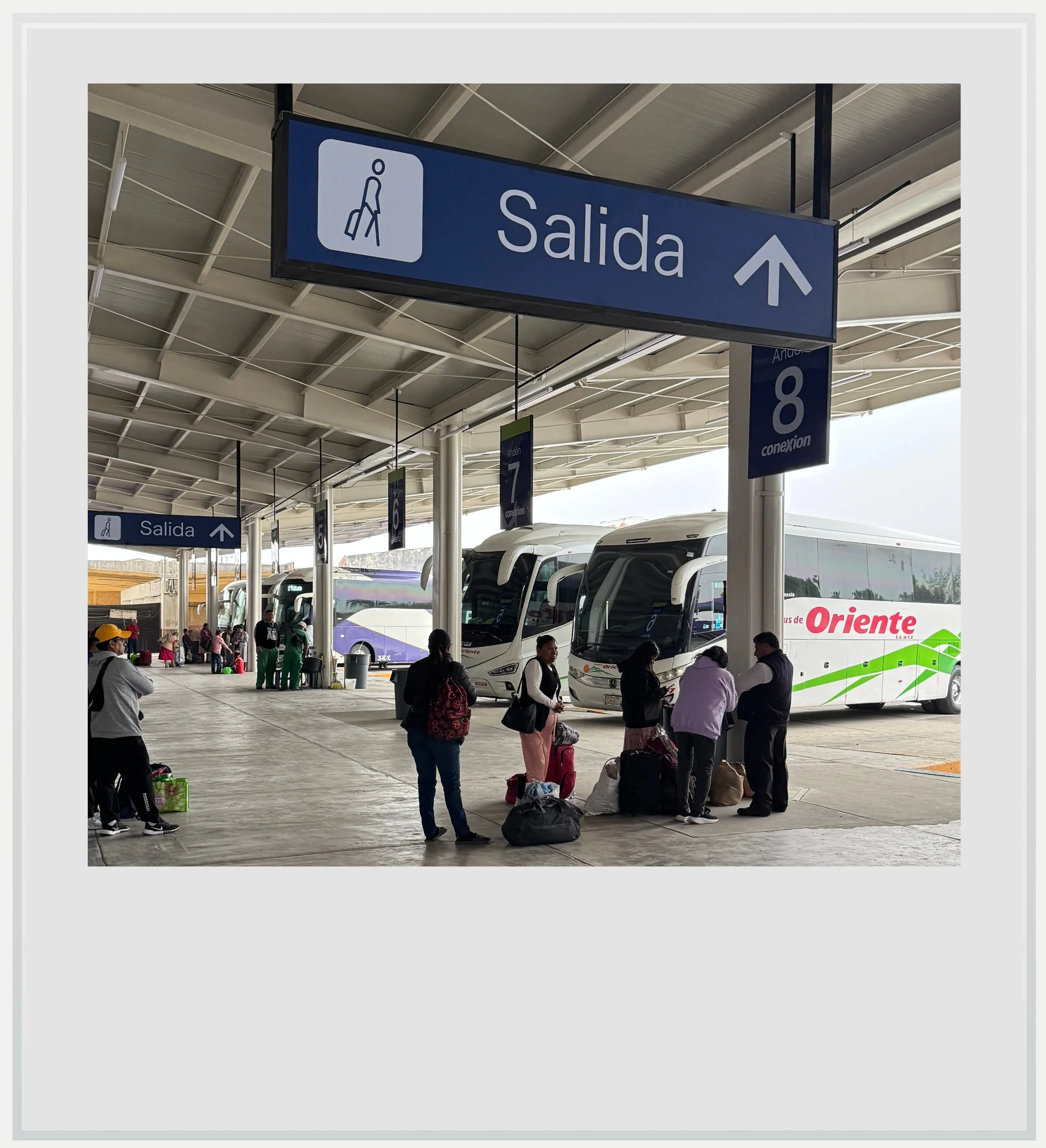 The Poza Rica bus station used by Futura.