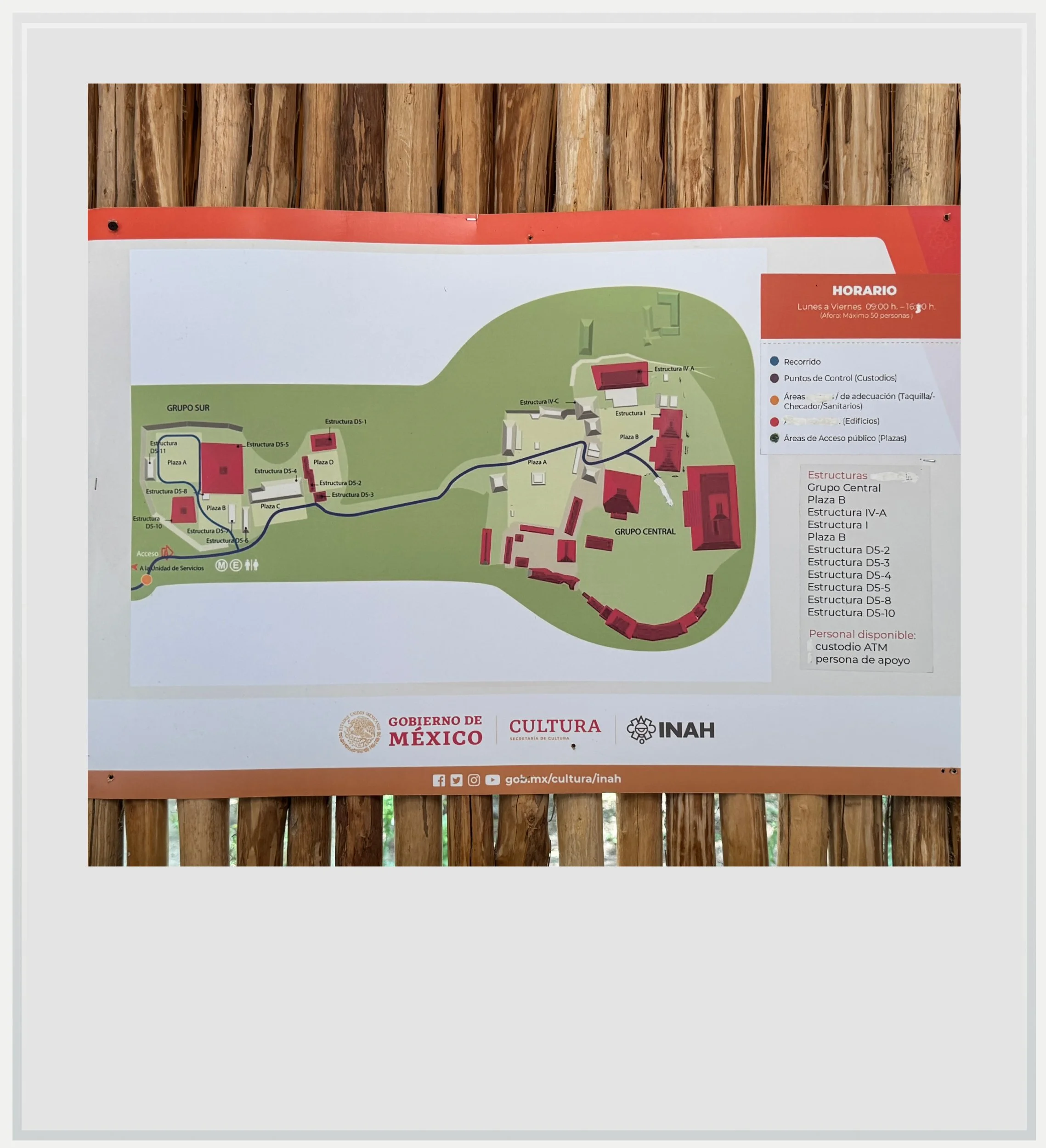 The Balamku site map.
