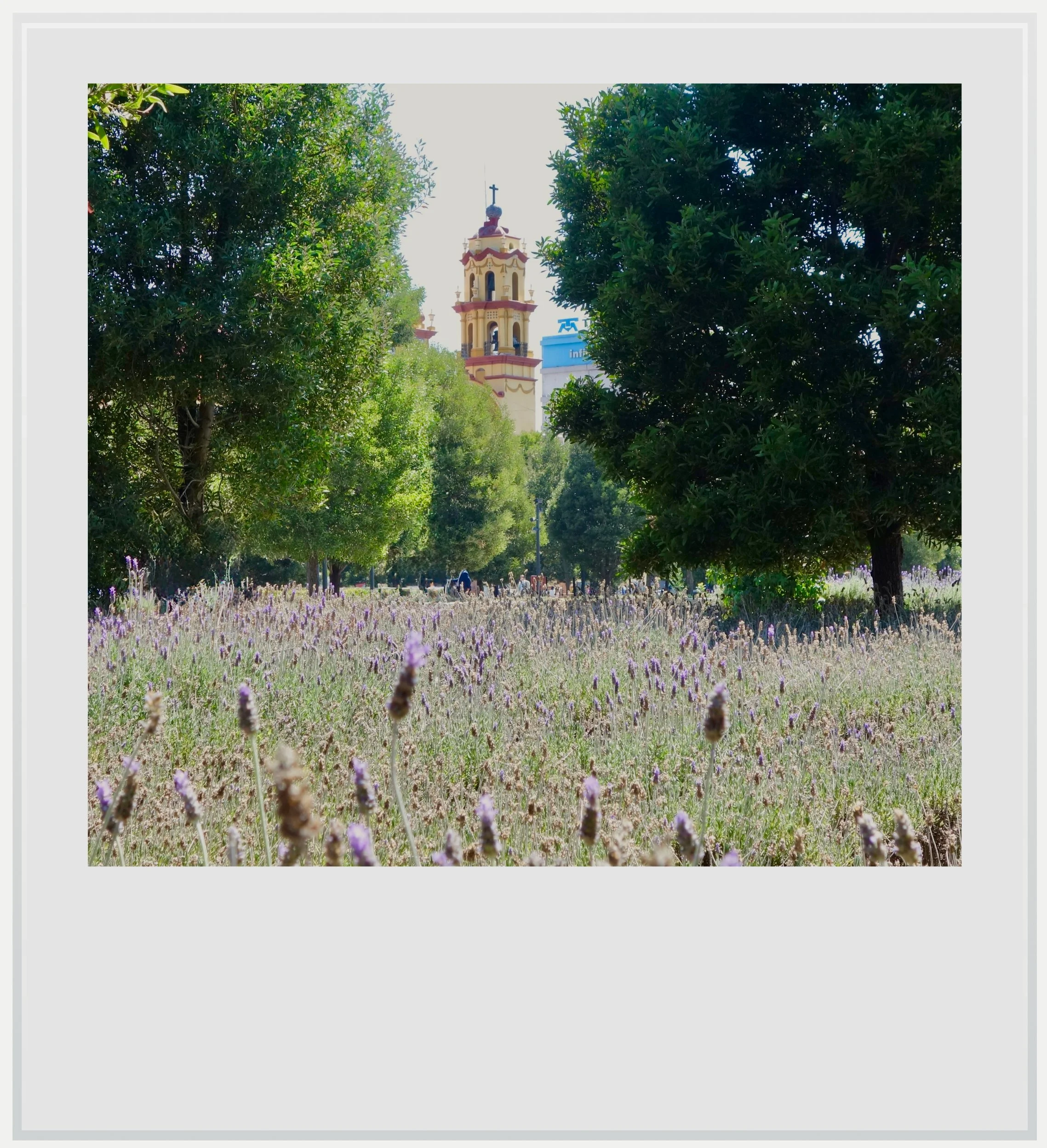Martryrs' Square and Santa Veracruz church in Toluca, Mexico.