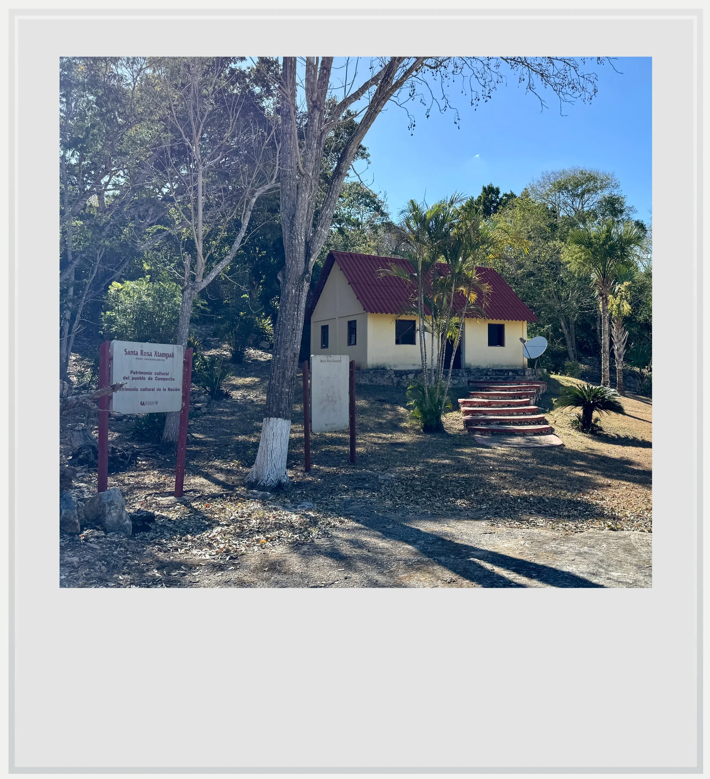 The guard house in Santa Rosa Xtampak, Campeche, Mexico.