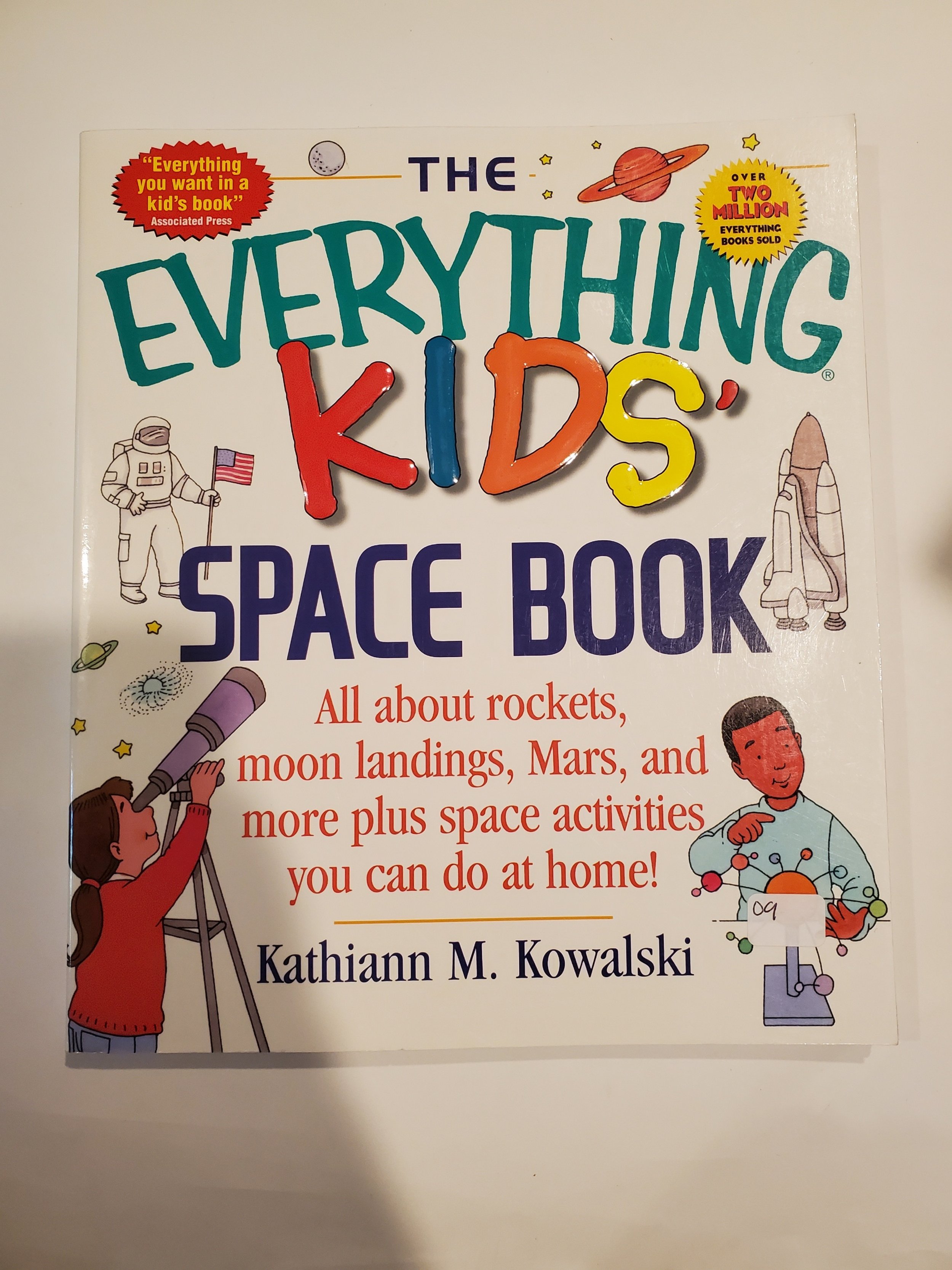 the everything kids space book, gently used, kathiann m kowlaski