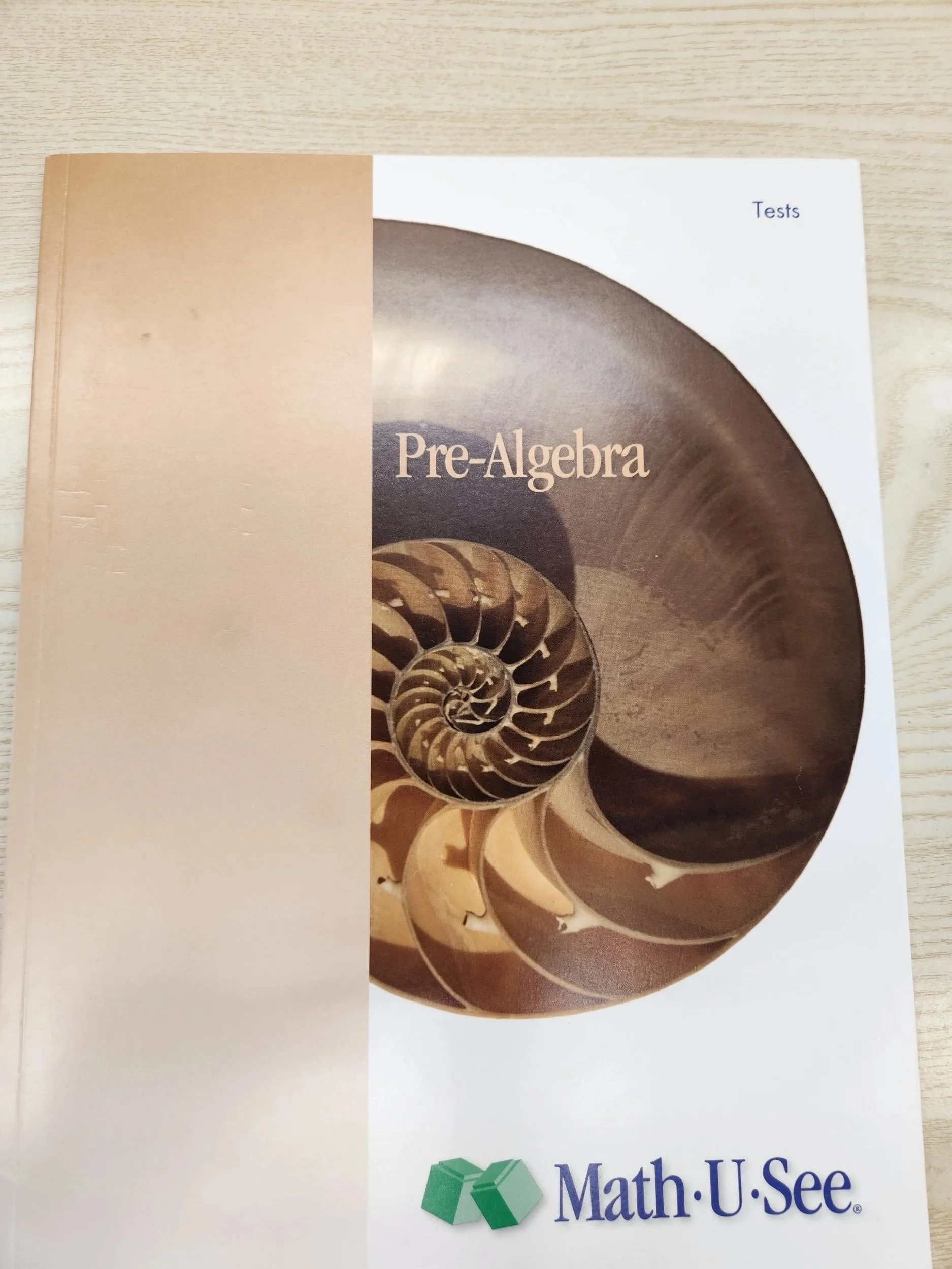 Pre Algebra Tests Math U See Booklet