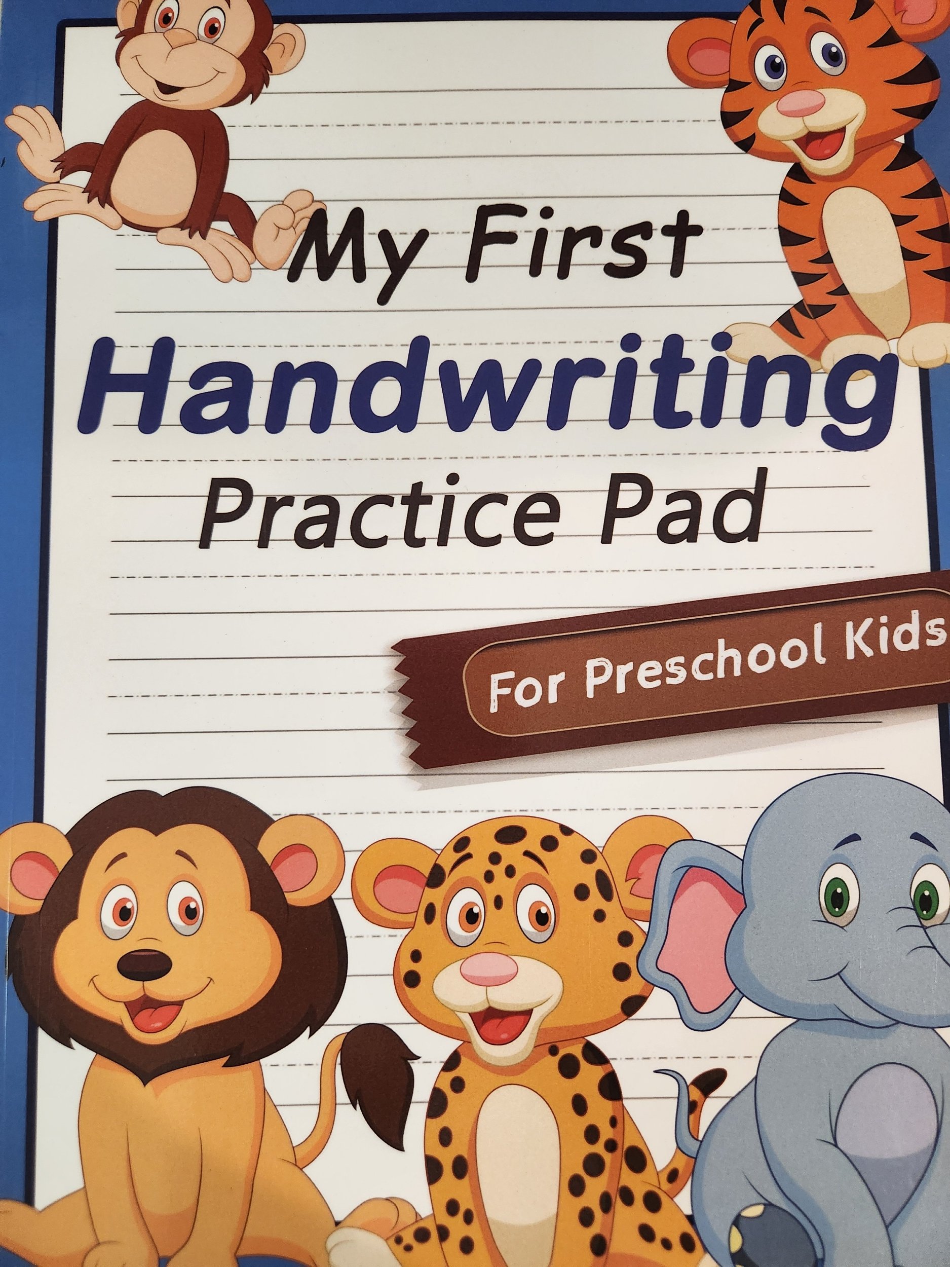 My First Handwriting Practice Pad For Preschool Kids
