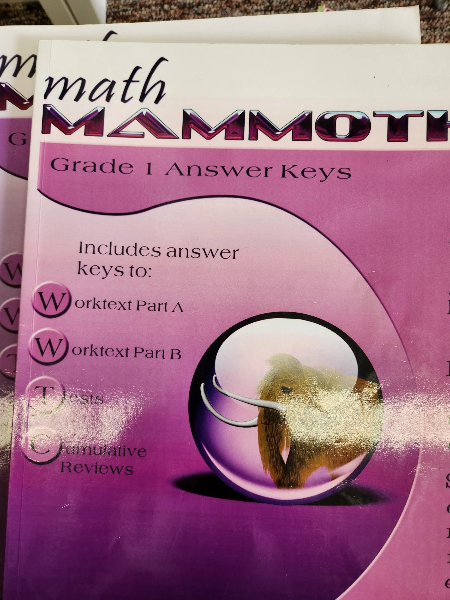 Math Mammoth Grade 1 Answer Keys