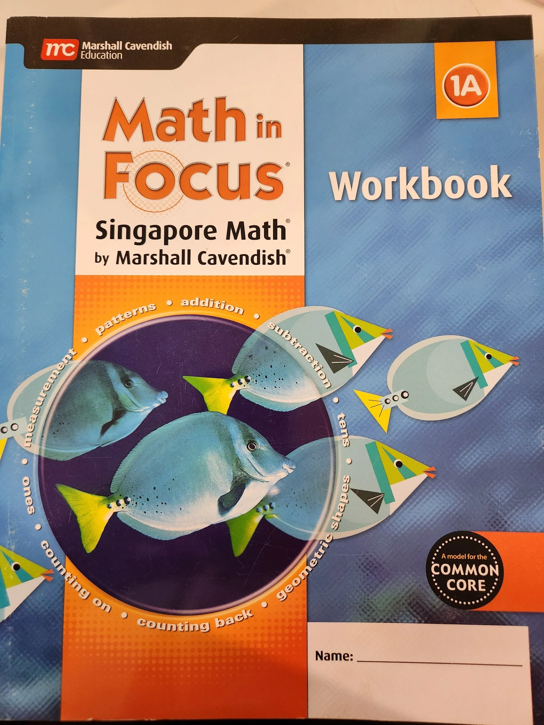 Math in Focus: Singapore Math Workbook 1A