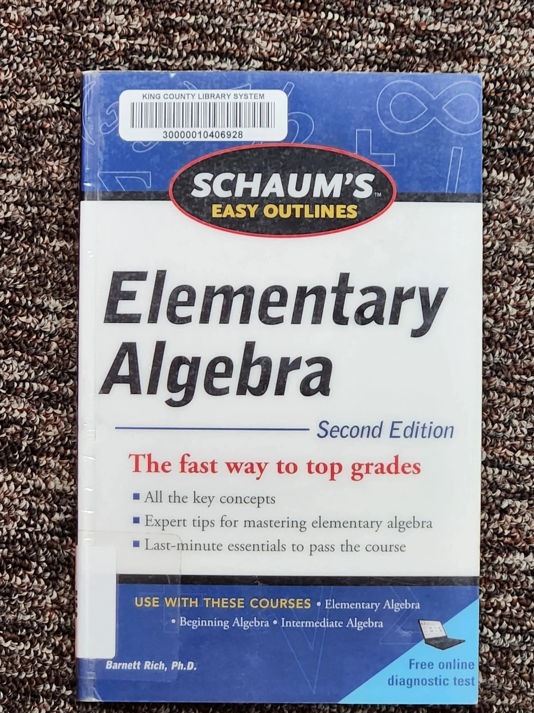 Schauma Easy Outline Elementary Algebra