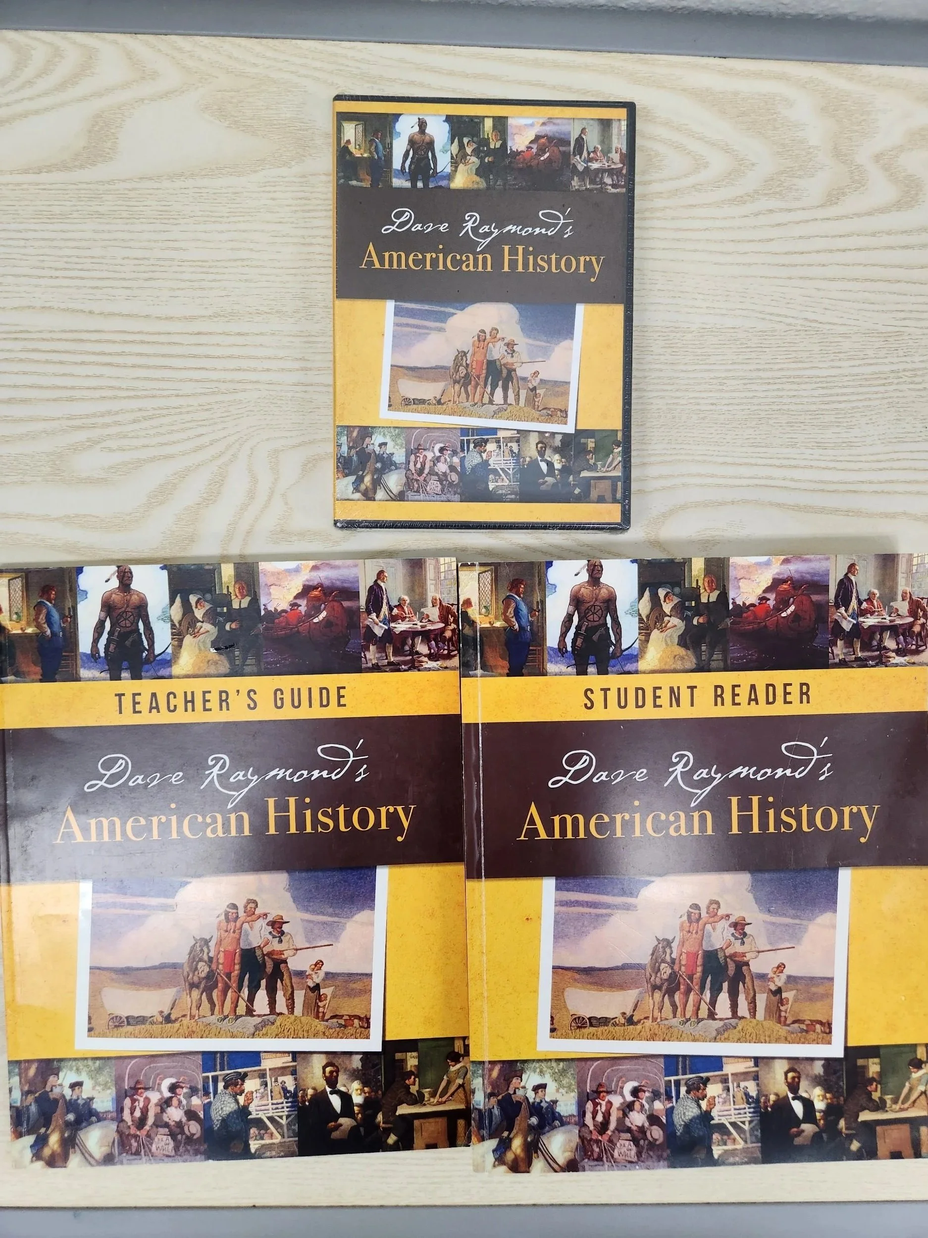 Dave Raymonds American History Student Guide, Teachers Guide and DvD