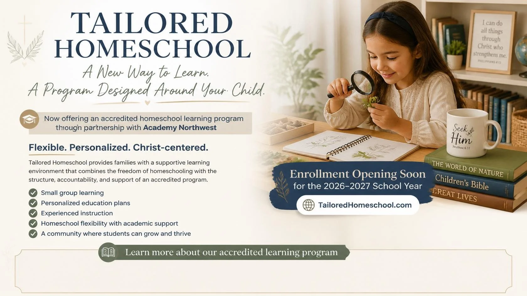tailored homeshool learning center in stanwood accredited parent partnership