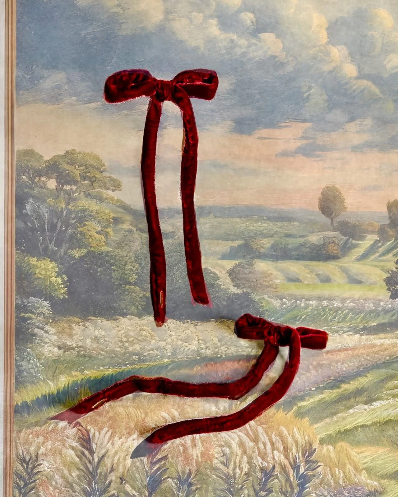 Holiday Accessories for @jasminechongofficial last year, but taking my photographs + imagining them as paintings, stained glass windows, tarot cards, flowers, Rorschach blots, and more&hellip; 

The backgrounds are composites aided with gen ai from @