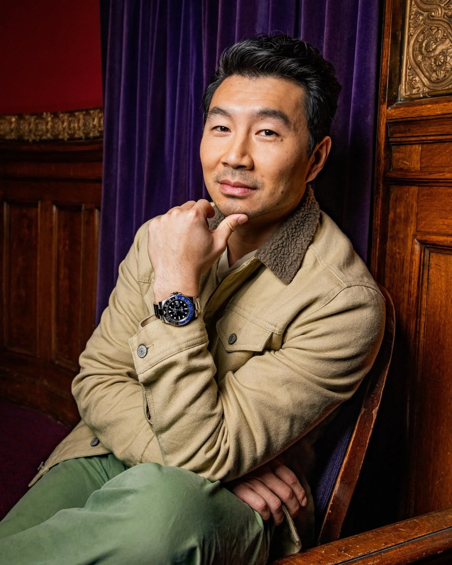 Three portraits of the dashing @simuliu for @usatoday in celebration of his latest role as Mary&rsquo;s Teacher in @ohmaryplay 🎭 possibly the most charismatic talent I&rsquo;ve 📸&rsquo;ed yet!!!! TYSM USA Today photo team as always for letting me l