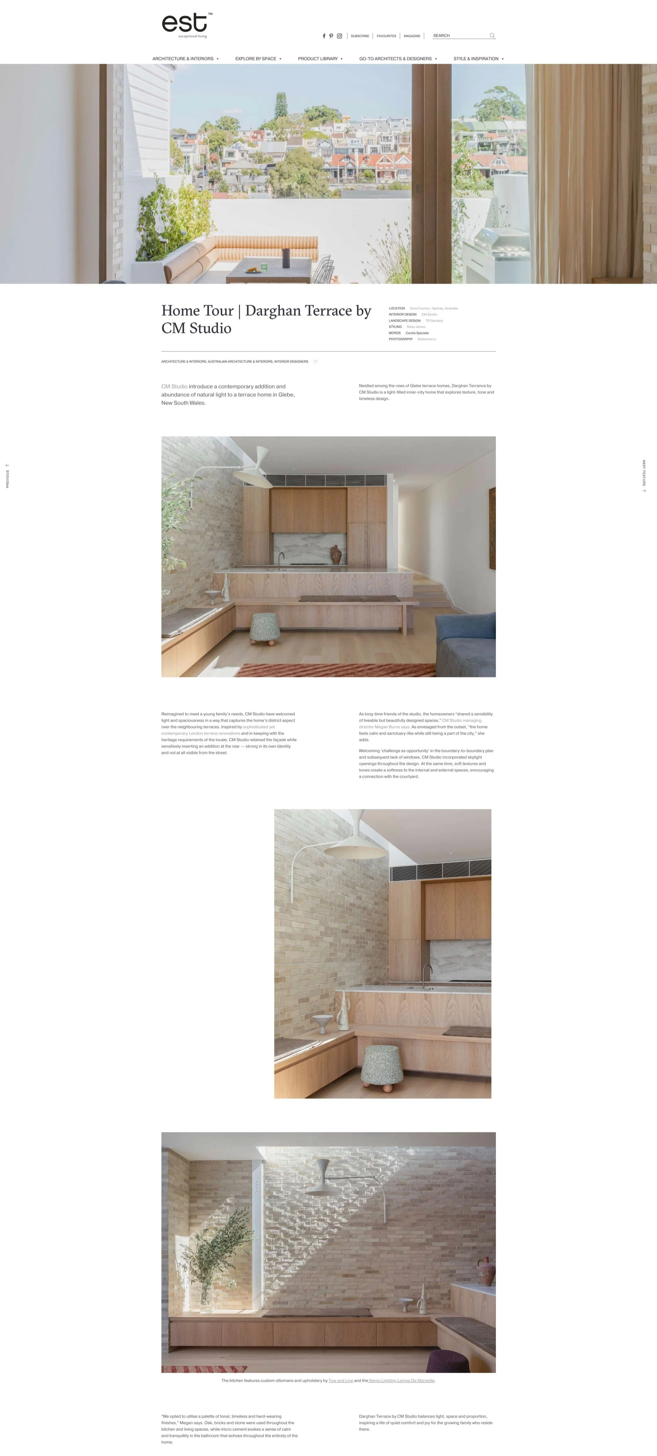 Est Living — Darghan Terrace