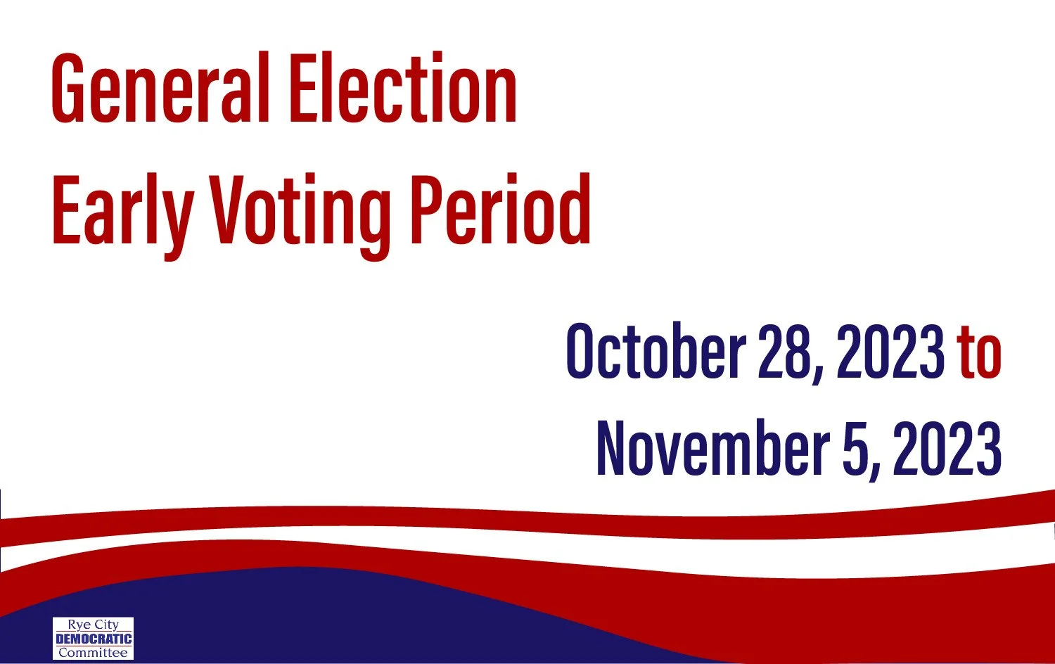 2023 General Election Early Voting Period