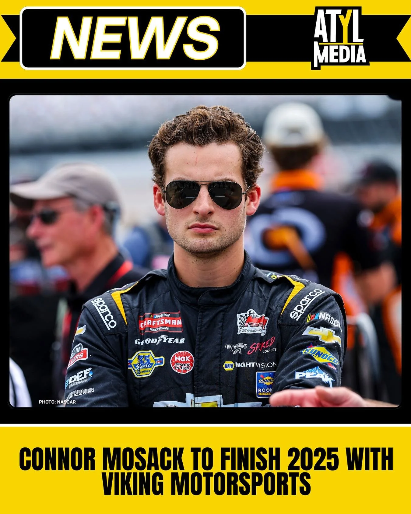 NEWS: Viking Motorsports announces that Connor Mosack will replace Matt DiBenedetto for the final 3 races of the 2025 Xfinity Series season.