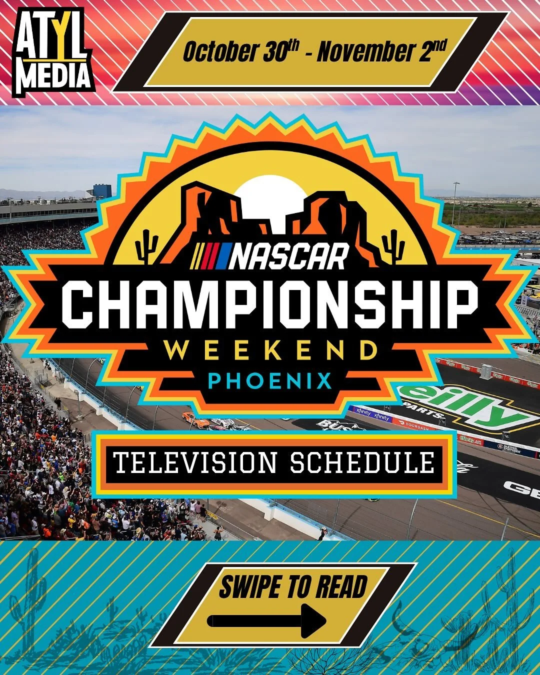 Your championship weekend television destination! 🌵🏆📺💻📱