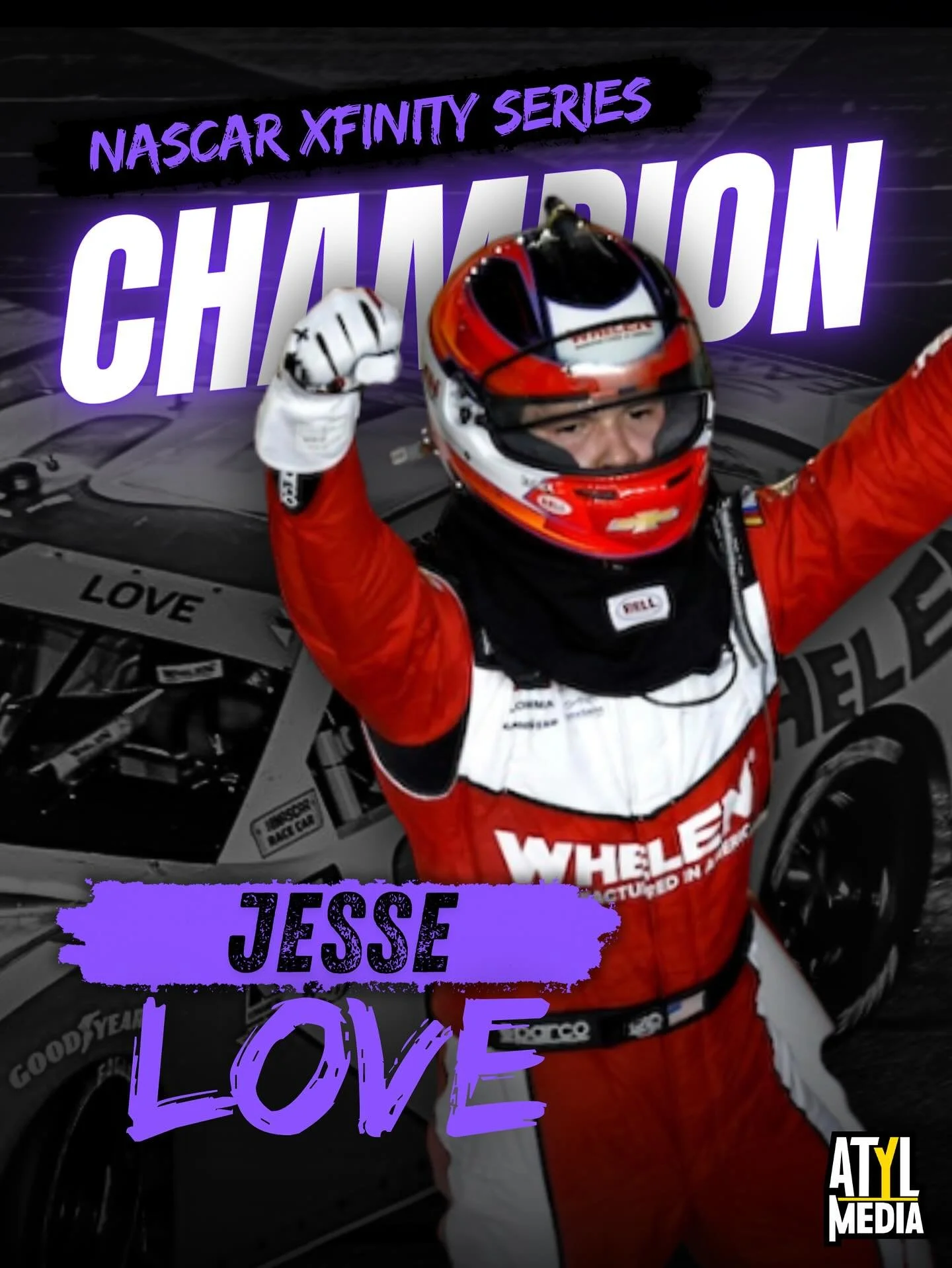 🫶🏻🏆 Jesse Love bookends the season &amp; wins the 2025 NASCAR Xinfity Series championship! #NASCAR