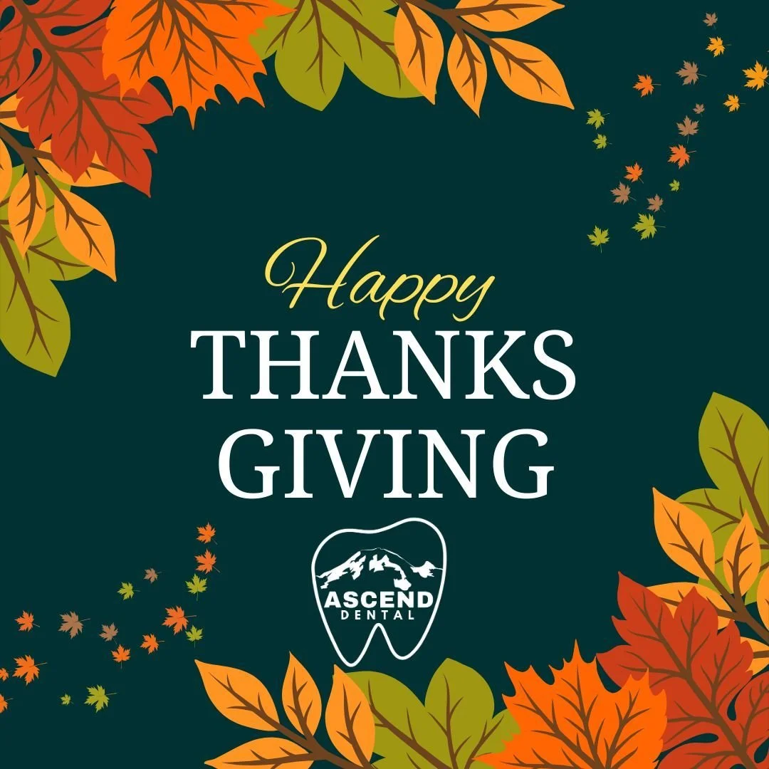 🦷🍁 Give thanks for a brighter smile this Thanksgiving with Ascend Dental Puyallup! 

Our team is here to help you achieve the healthy, beautiful smile you deserve. Don't wait, schedule your appointment today and start the journey towards a confiden