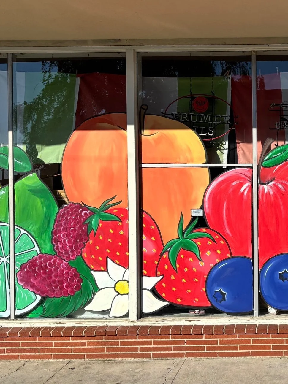 Promotional Window Painting for Giovanni's Grocery Store El Cerrito, CA 2025