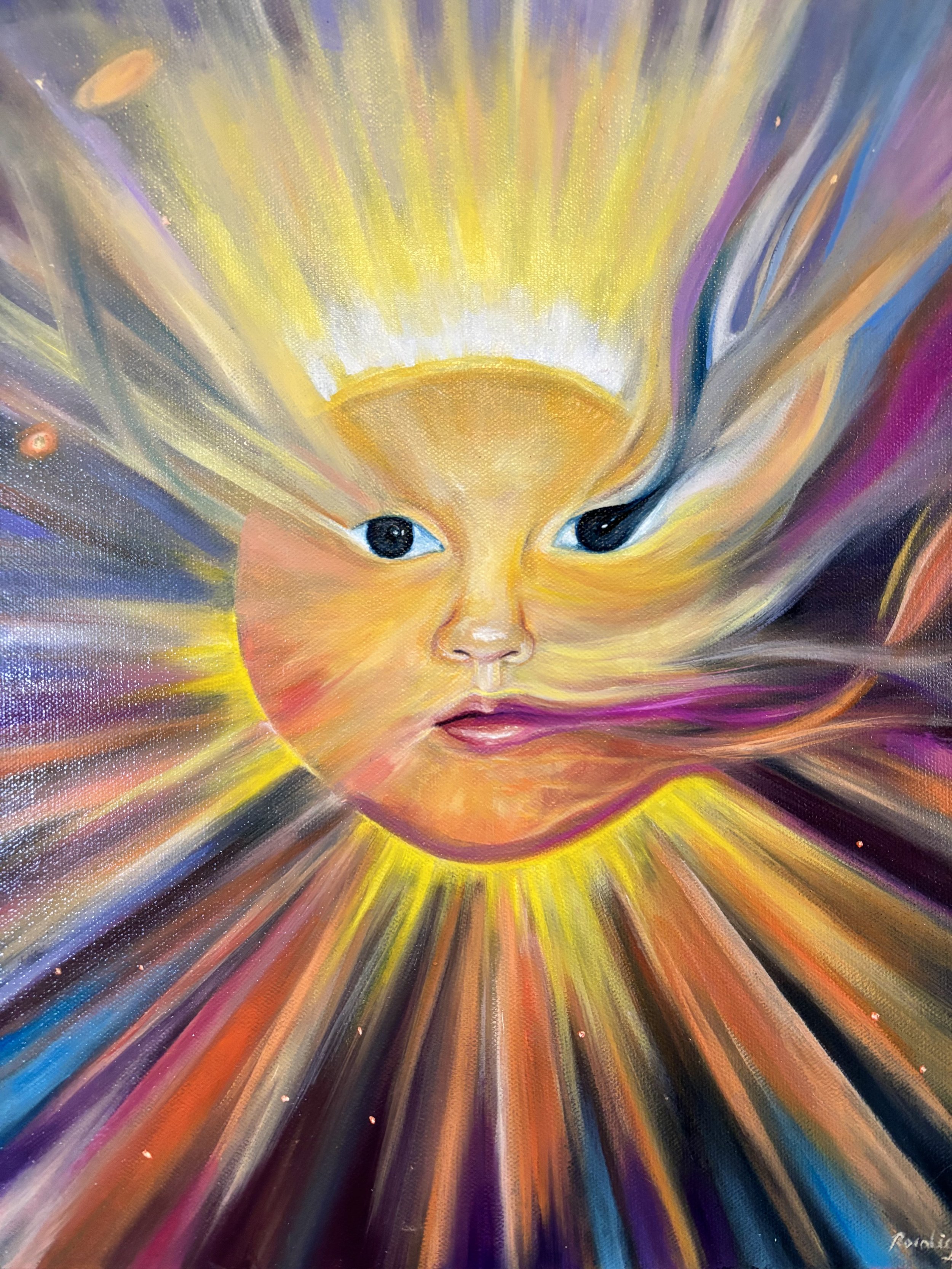 "Innocent' Oil Painting Print
