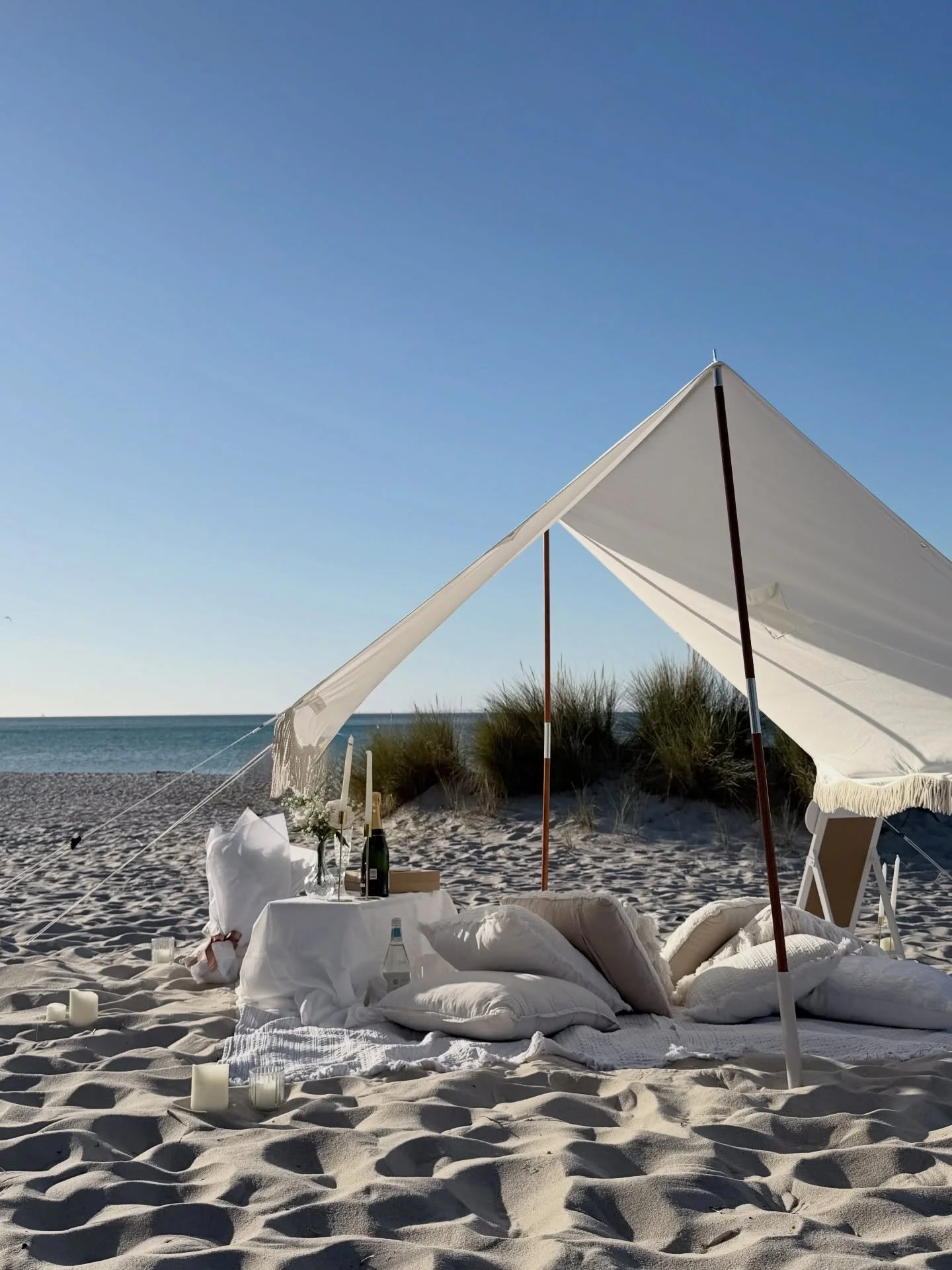 The cutest Ready for Marriage set up 🤍😭🌟

Our Luxe Teepee set up is beautiful on the beach for any kind of special occasion. Check out our website for more info 💌

#picnicproposal #beachluxepicnic #popuppicnic