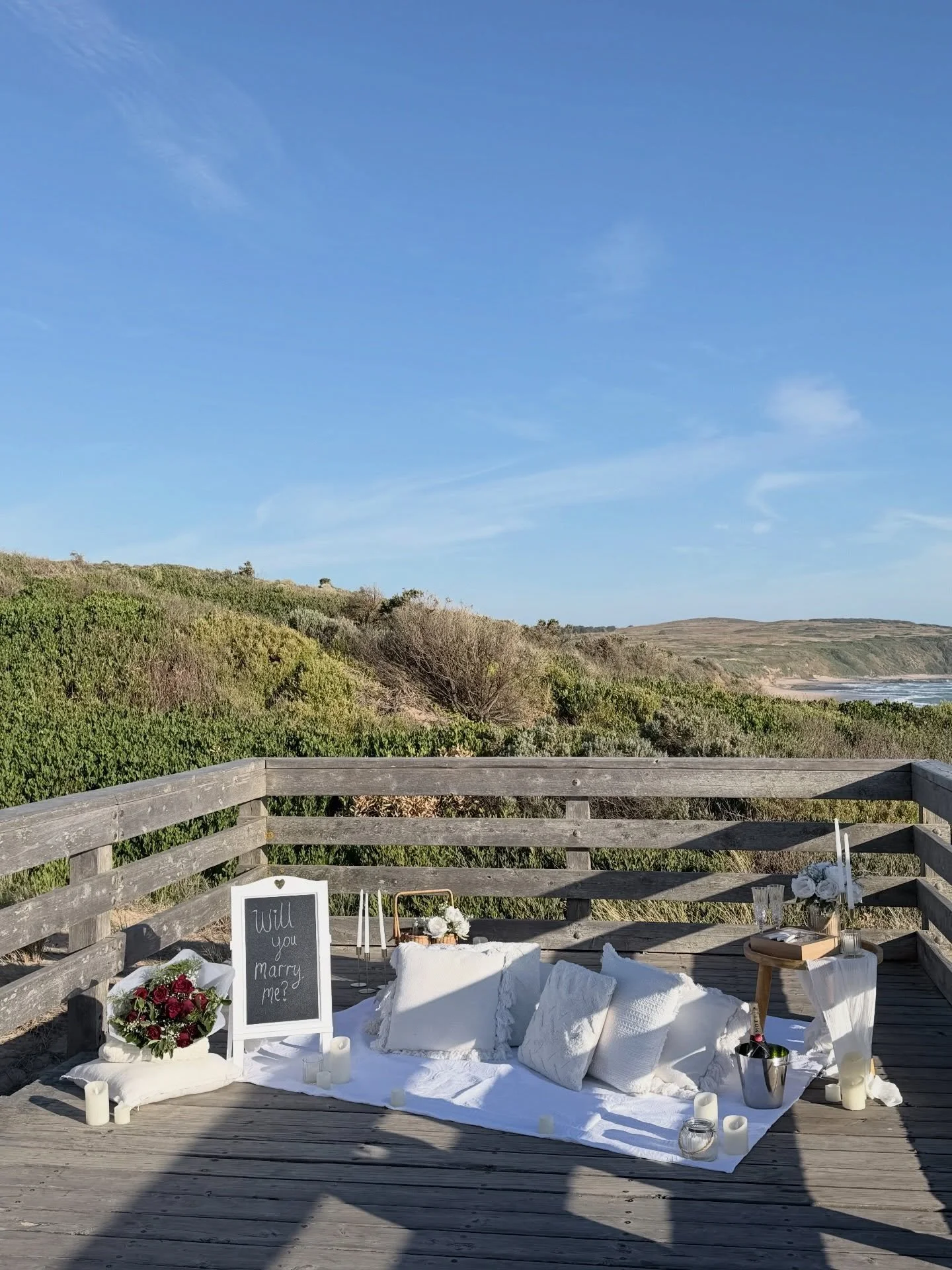 Our new Relaxed Luxe Picnic Proposal Package❤️

A casually luxe setup with all the inclusions for an intimate and romantic proposal.

Find more details on our website - details in bio 💌

#proposal #proposalmelbourne #picnicproposal  #beachproposal #