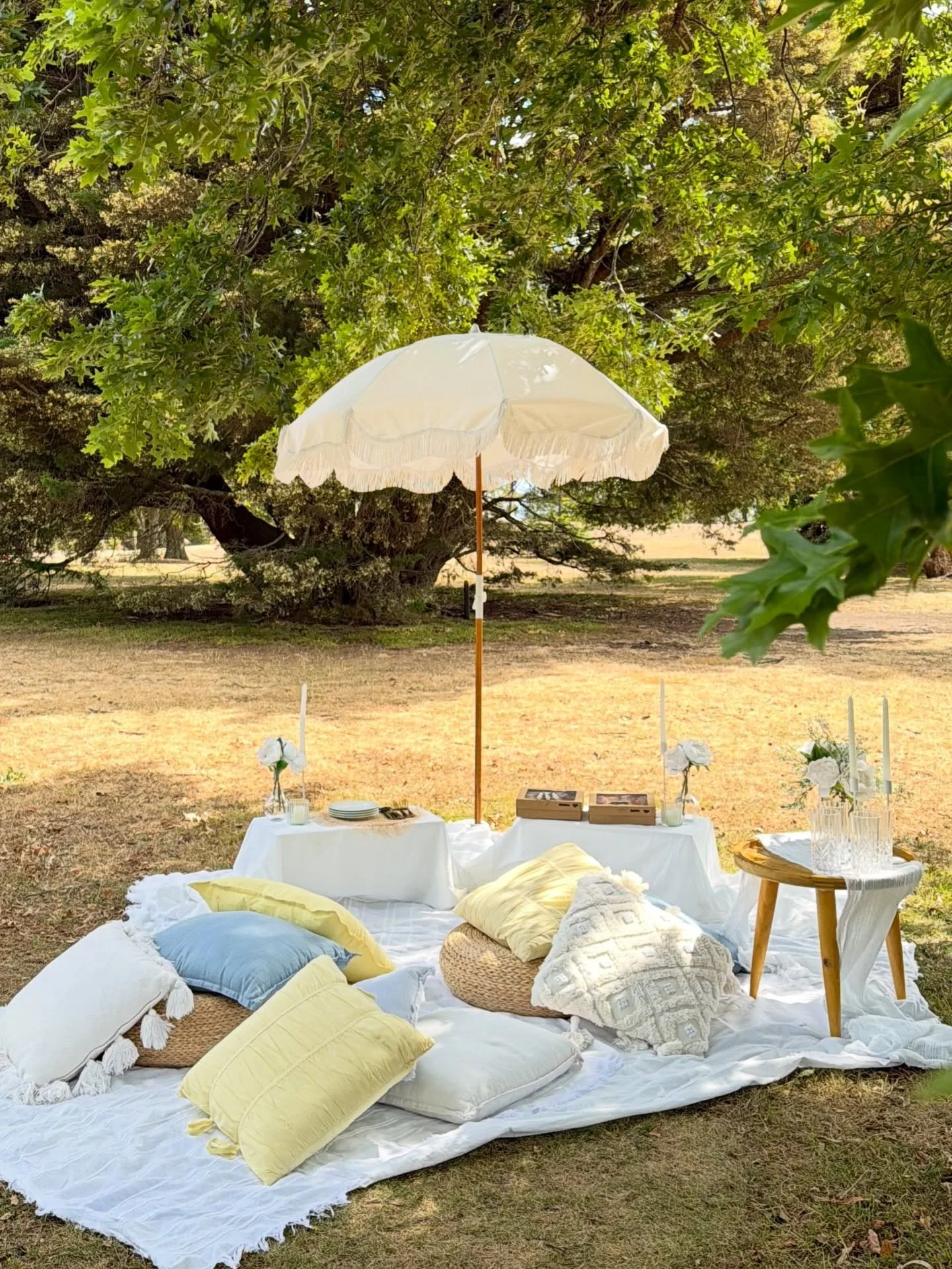 A little picnic set- up just perfect for a family day out ☀️

Ft. Our Garden Soir&eacute;e set up. Check out our website for more info 💌

#popuppicnic #luxepicnic #gardenpicnic #melbournepicnic #morningtonpeninsula