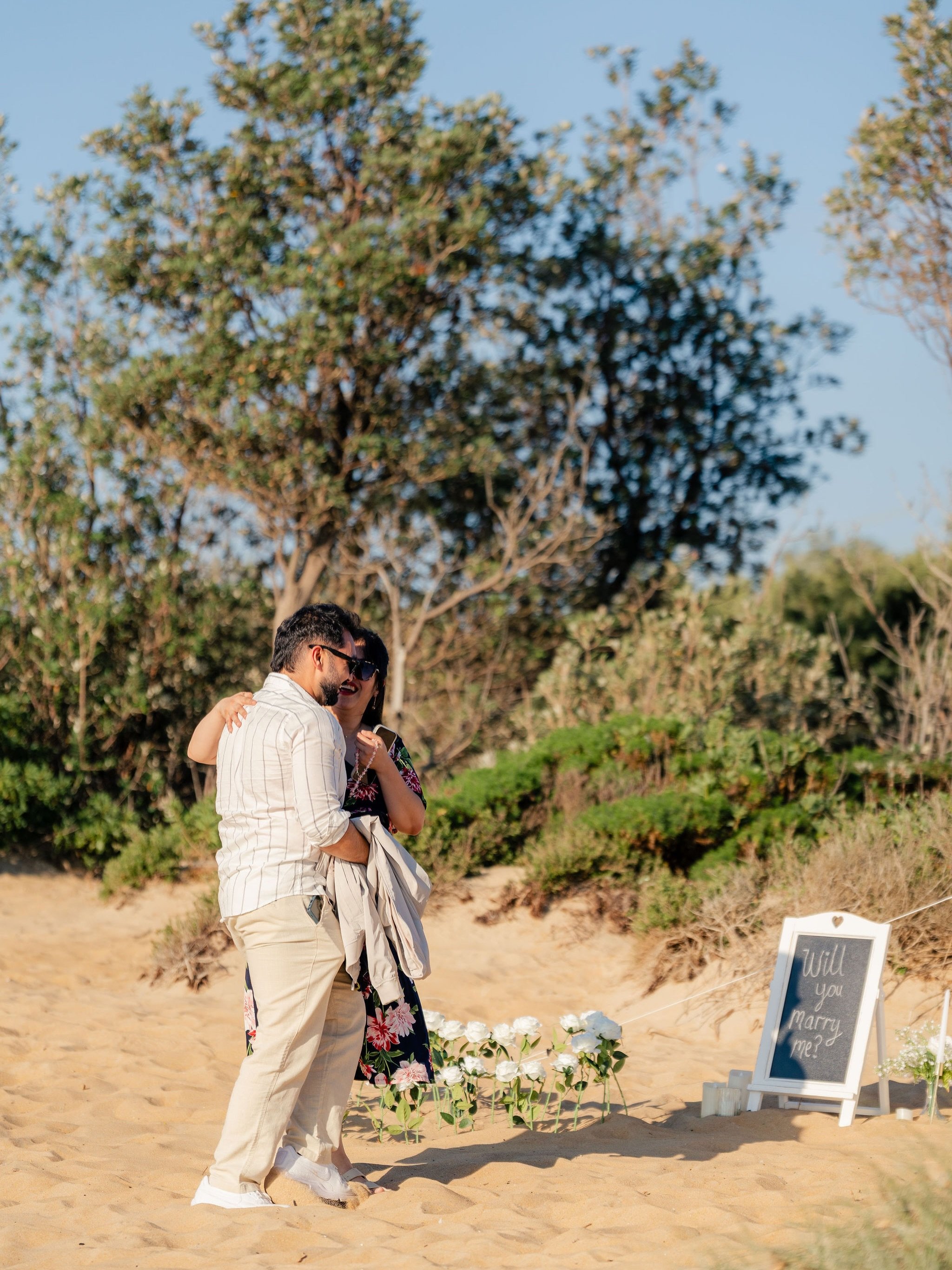 Nothing better than celebrating love by the bay 🤍☀️ 

From the romantic teepee setup to the beautiful beach views, every detail came together perfectly for this unforgettable proposal

Photography by @adamchalmersmedia 

#proposal #picnicproposal  #
