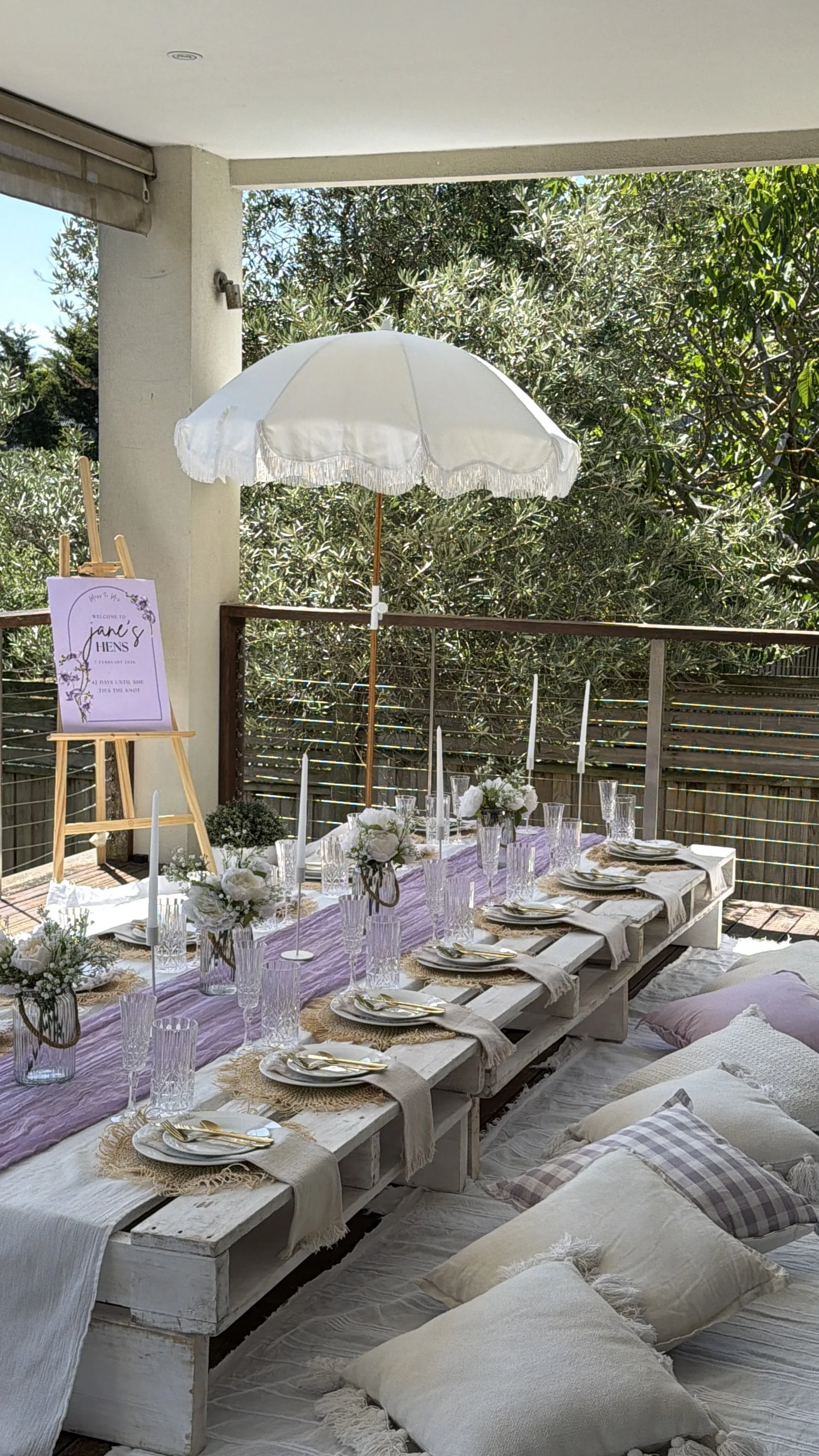 pop up picnic for hens party