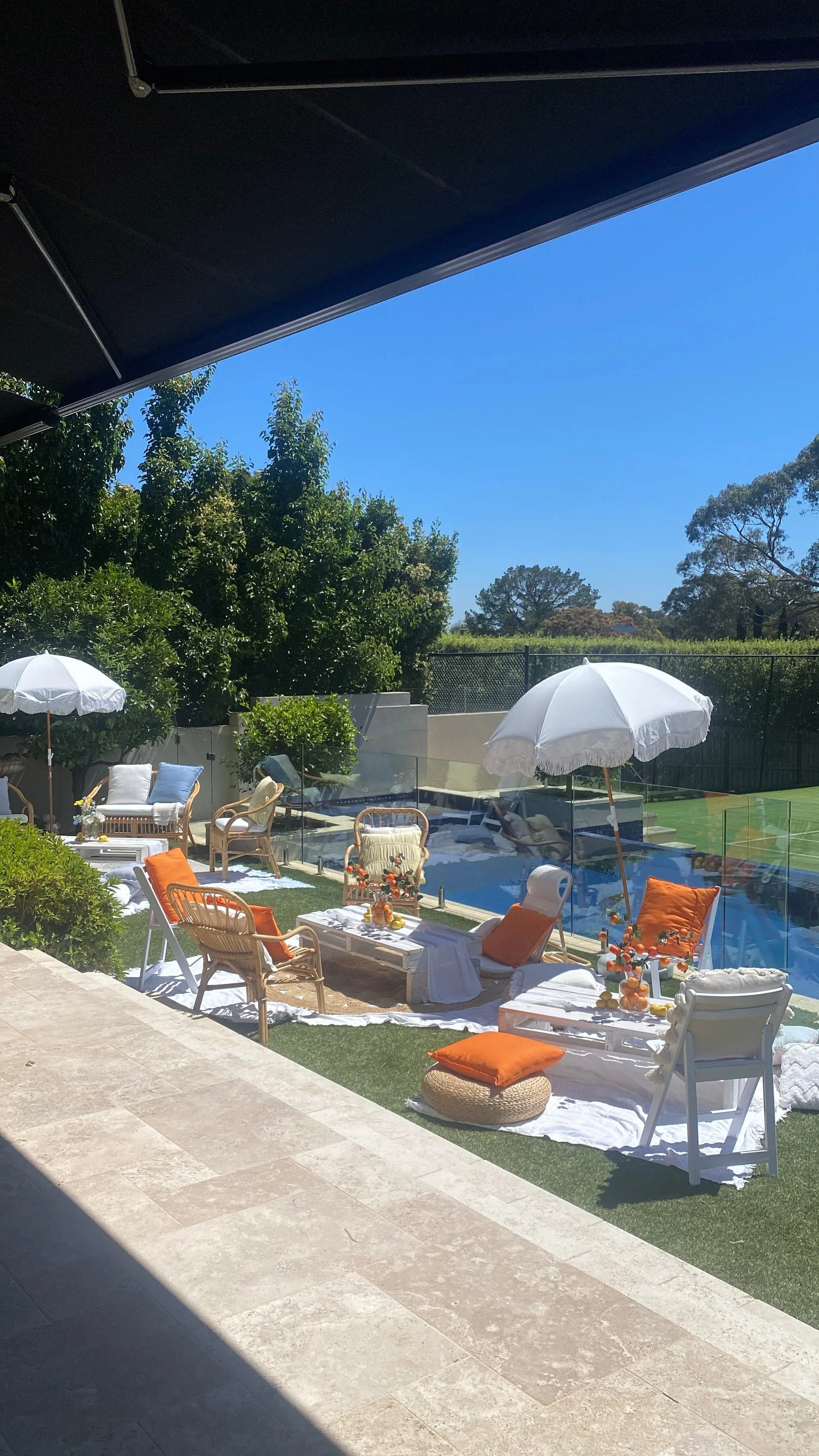garden party set up