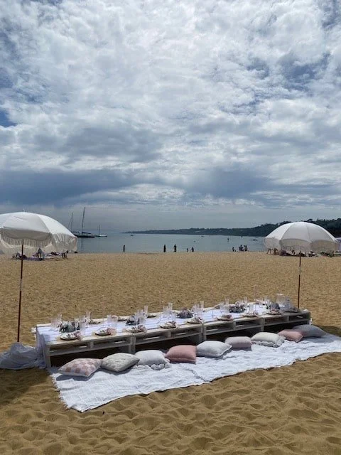 beach luxe pop up picnic