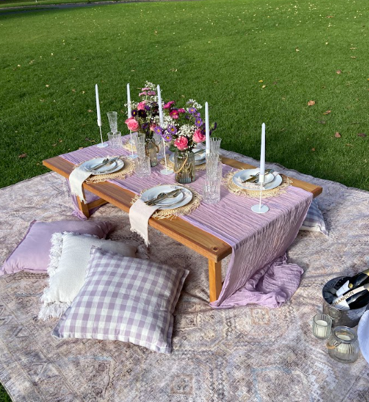 pop up picnic in gardens birthday party