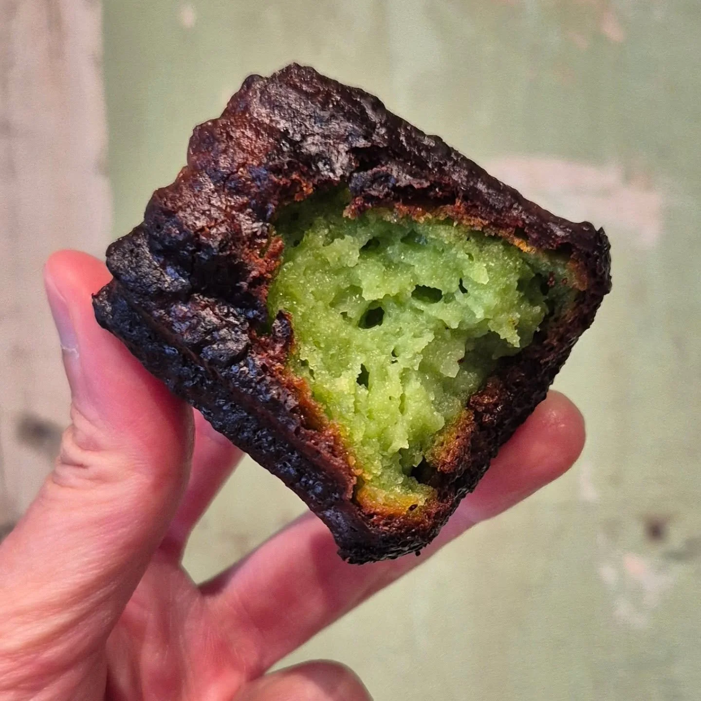 Coconut and pandan canele