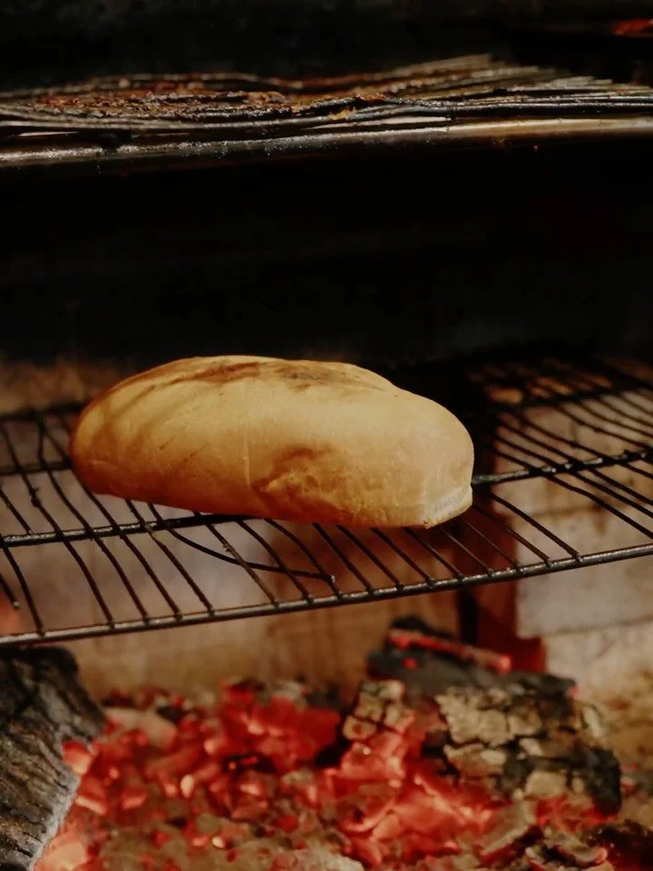 Hot bread. Warm, crisp and airy. Toasted to order and filled with your choice of protein. ⁠
⁠
From 11am today.