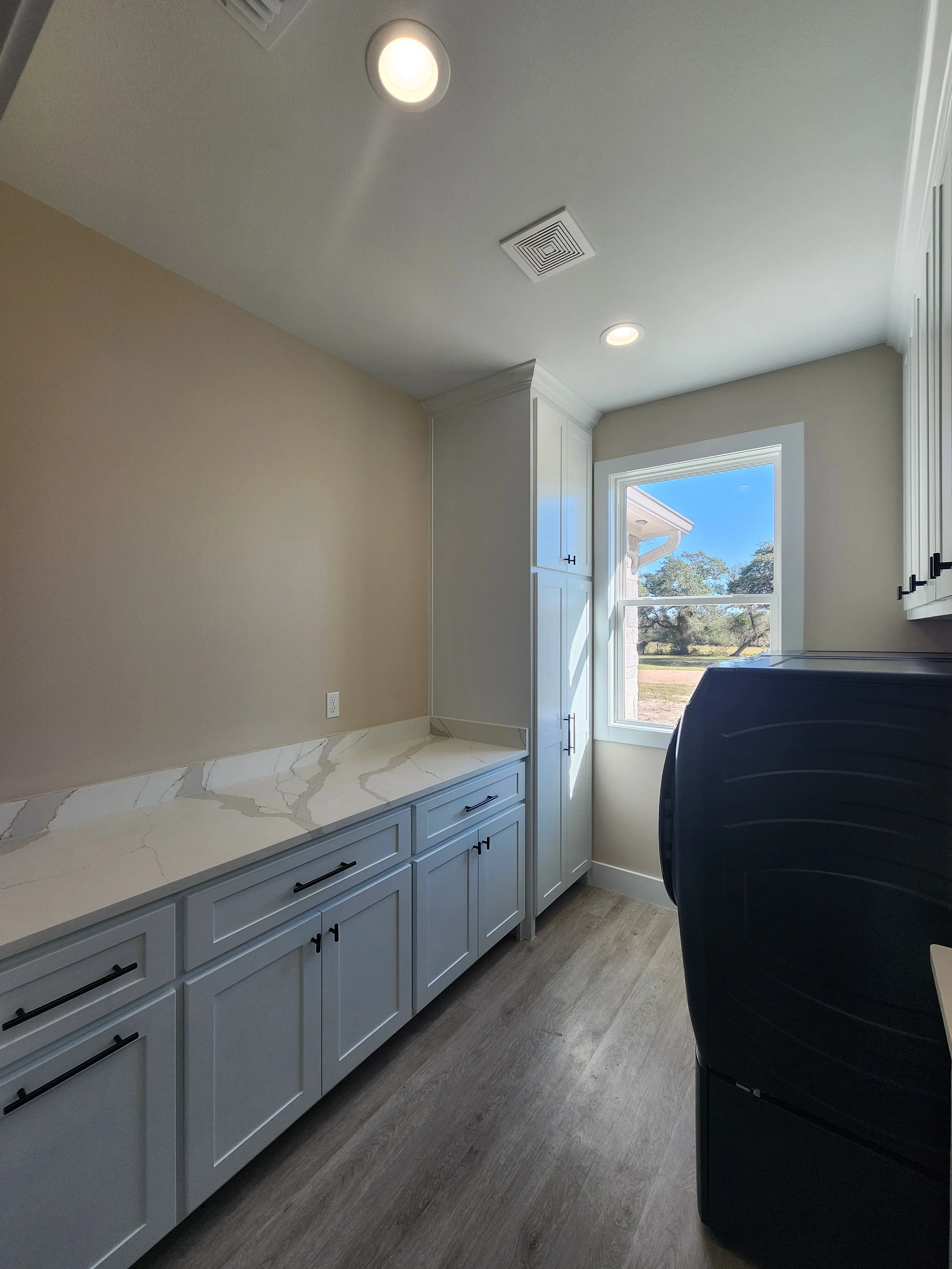 Home Bar Cabinets for a House in Weimar, Texas