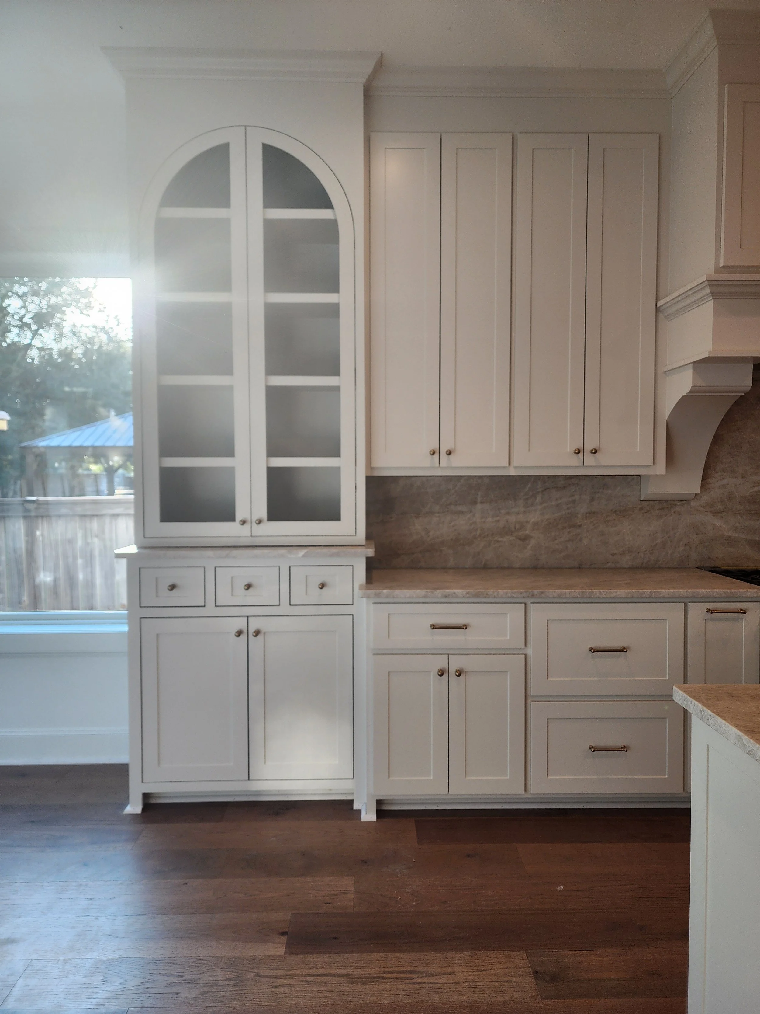 Paint-Grade Custom Cabinets for Hallettsville Kitchen Remodel