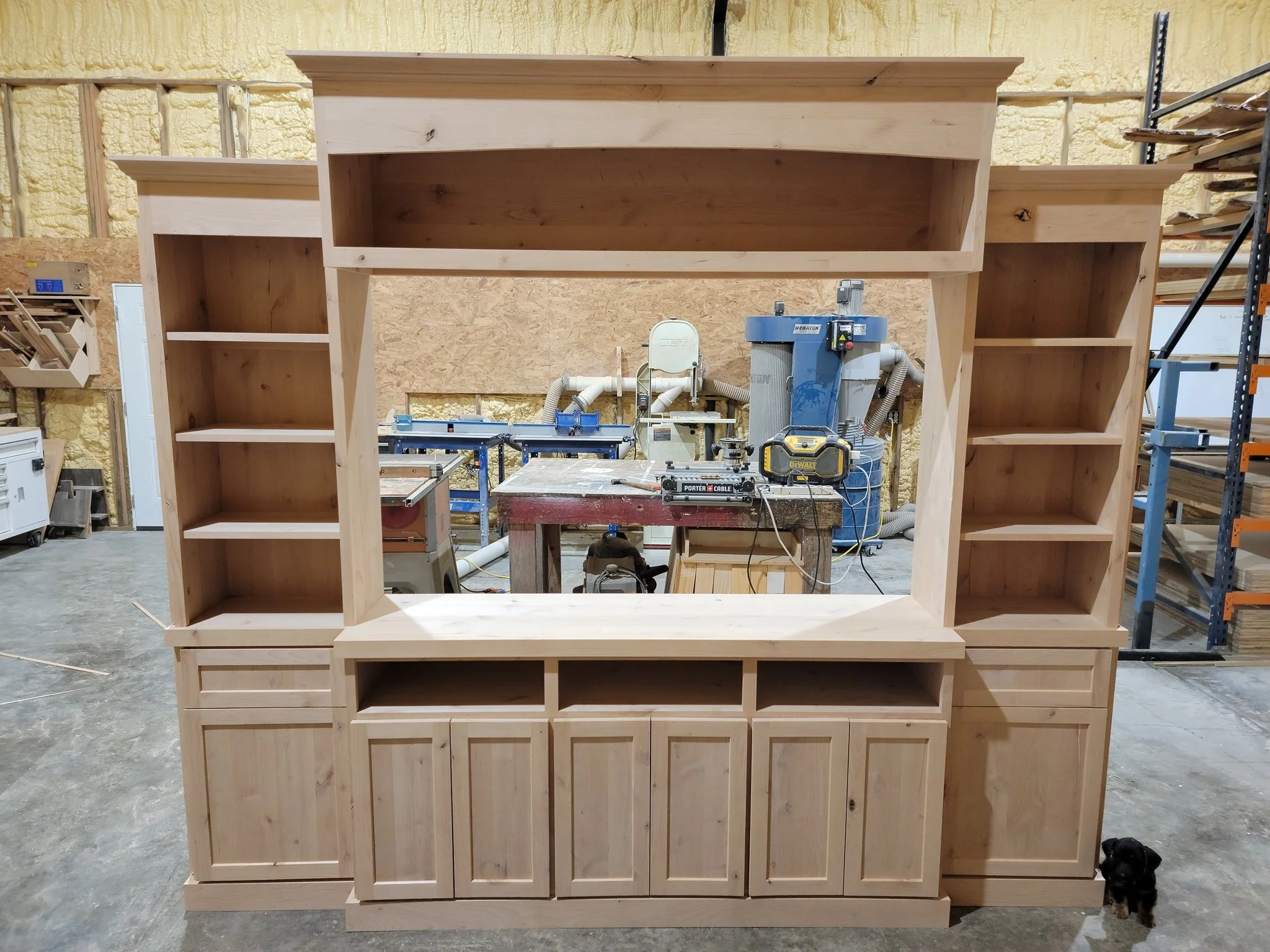 Custom cabinets designed for maximum family storage