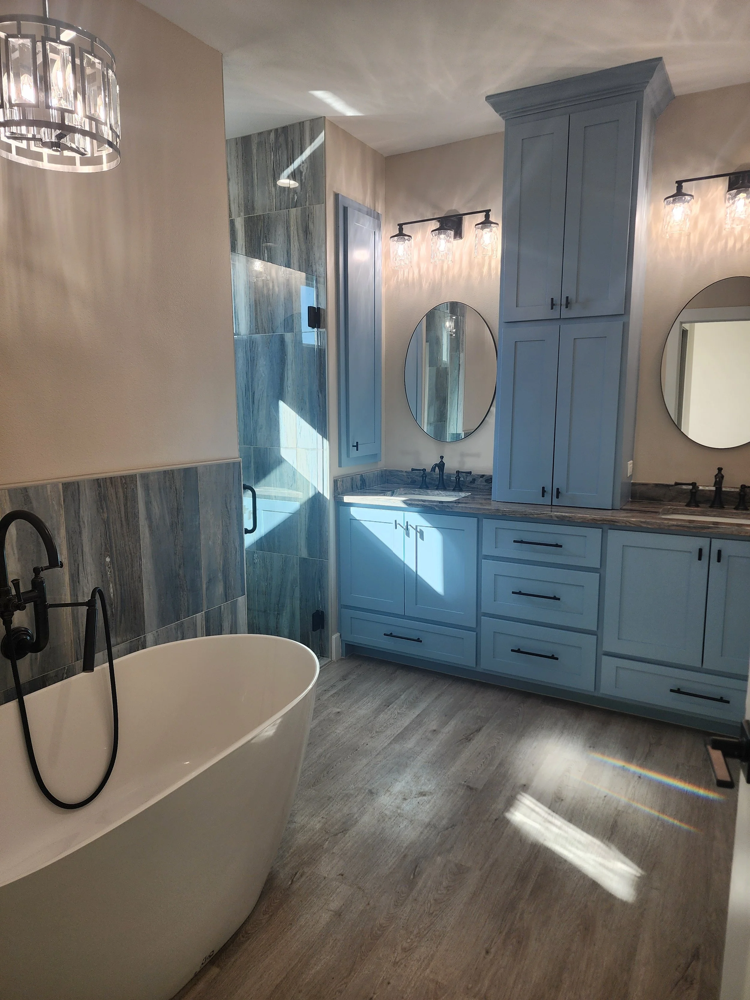 Home Bar Cabinets for a House in Weimar, Texas