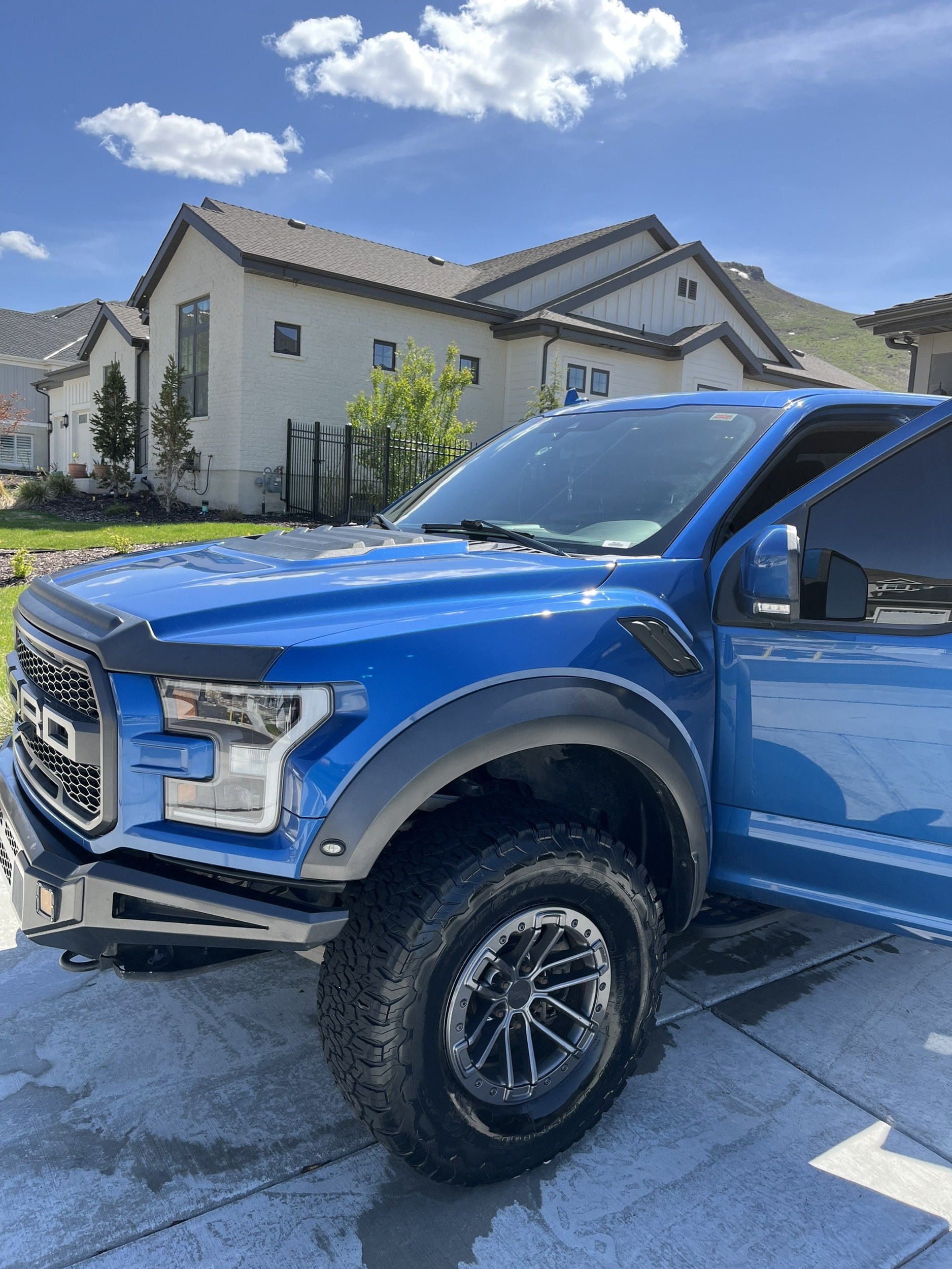 F-150 Raptor Mint exterior detail, looking just as good as the sunny day.
