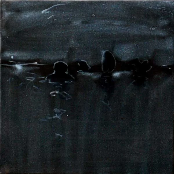 Vattenanden X, 2007, olja på duk, 40x40 cm