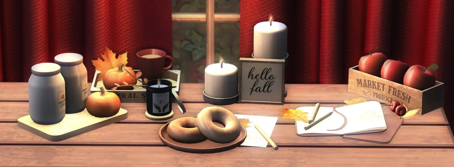 Fall Cinnamon-Inspired Decor For The Sims 2 Legacy Ultimate Collection