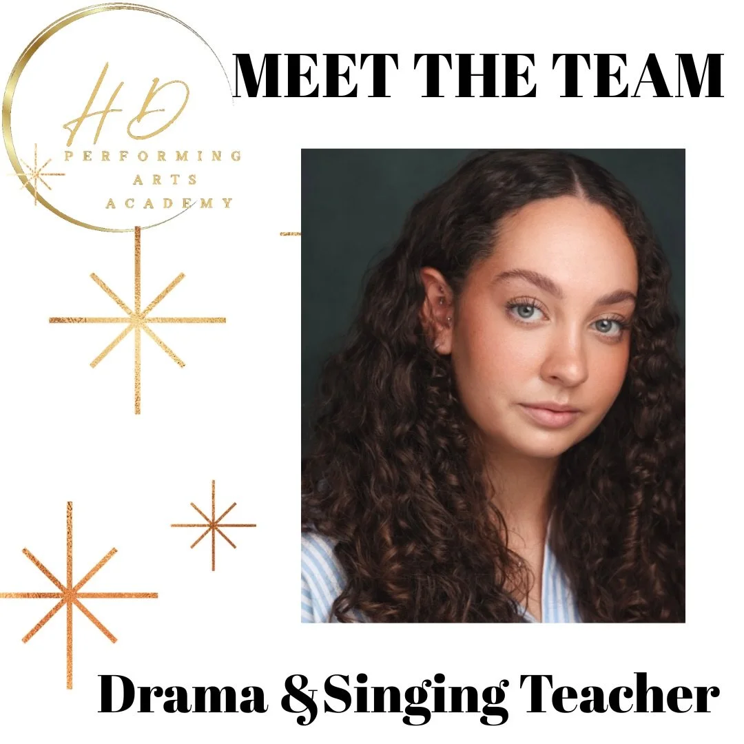 ✨ MEET MISS EMILIA ✨

We&rsquo;re so excited to welcome Miss Emilia to the HDPA team as our Drama singing and lamda coach 💛🎭

Emilia&rsquo;s love of performing began at just four years old, when she joined her local theatre school in South East Lon