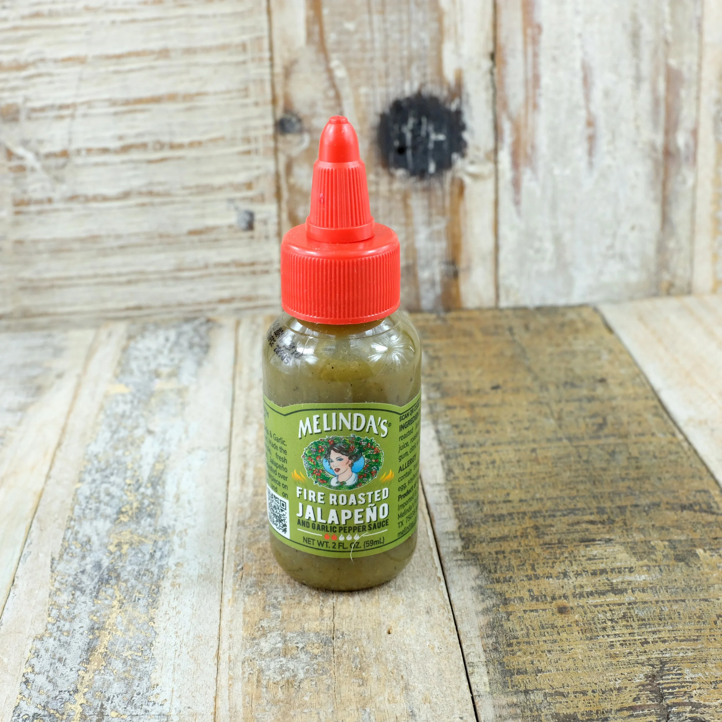 Melinda’s TRAVEL SIZE Fire Roasted jalapeño and Garlic Pepper Sauce 59ml