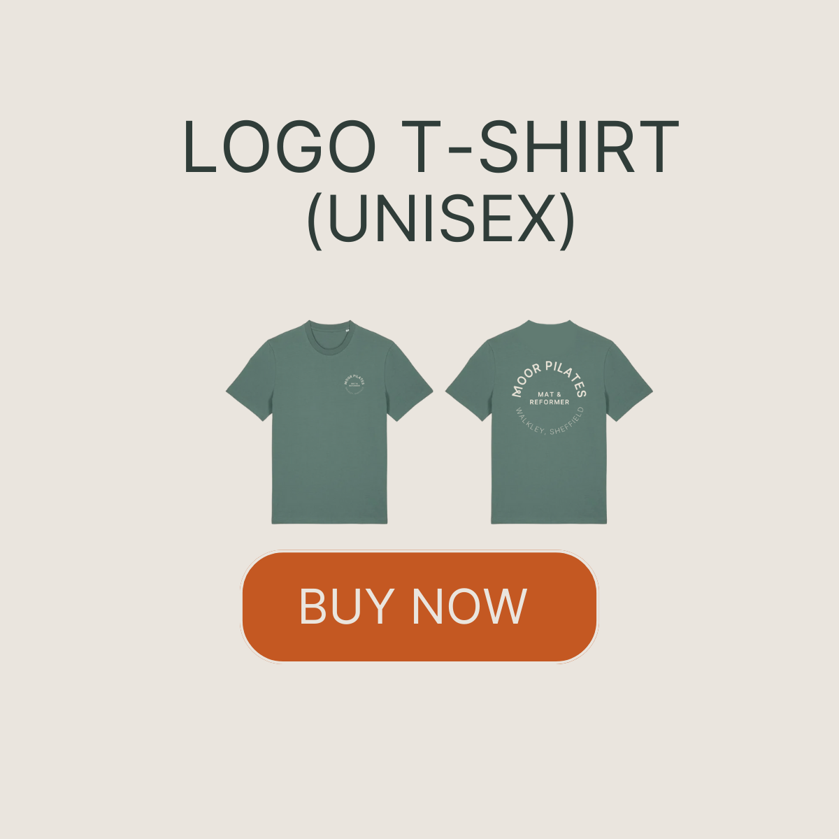 Moor Pilates Logo t-shirt unisex buy now