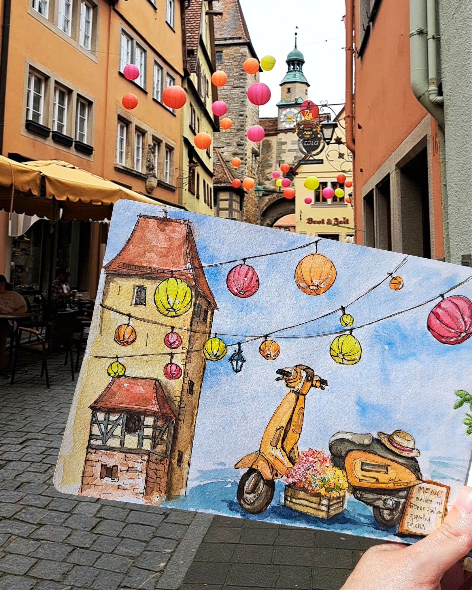 Some sketches from our trip to Rothenburg, more than a month ago already! time flies.

For a long time, I just drew nature. Plants, animals, landscapes&hellip; But over the years, and especially through my work as a scientific illustrator, I've come 