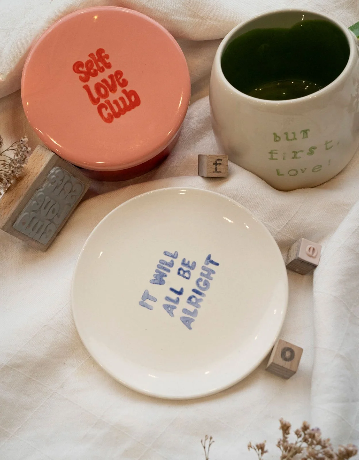 stempel keramik bemalen keramik teller