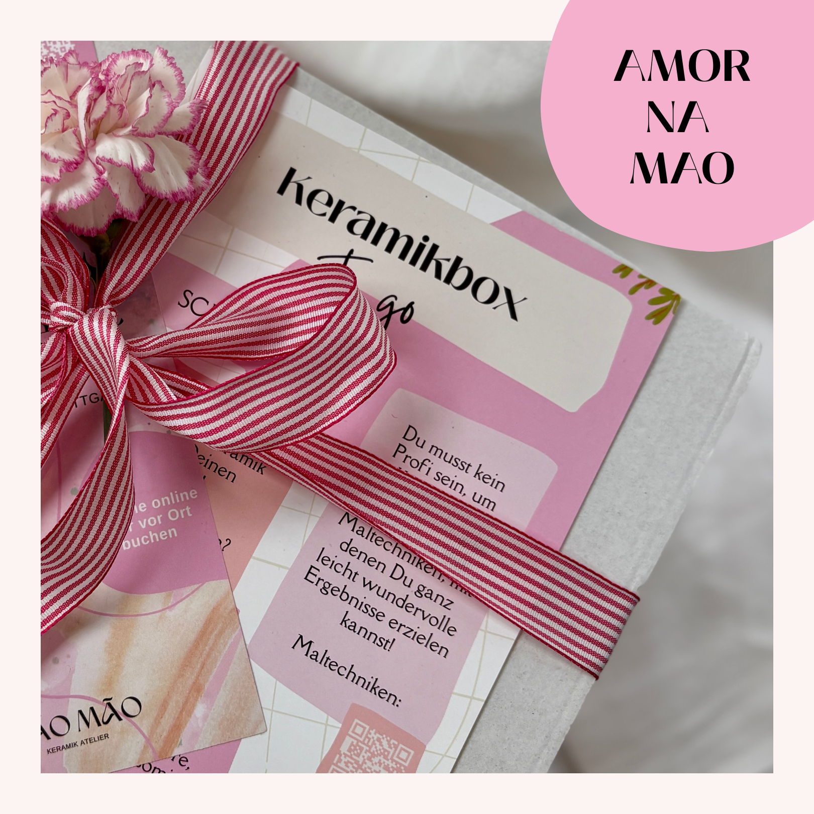Valentinstags-Keramikbox: Amor na Mão