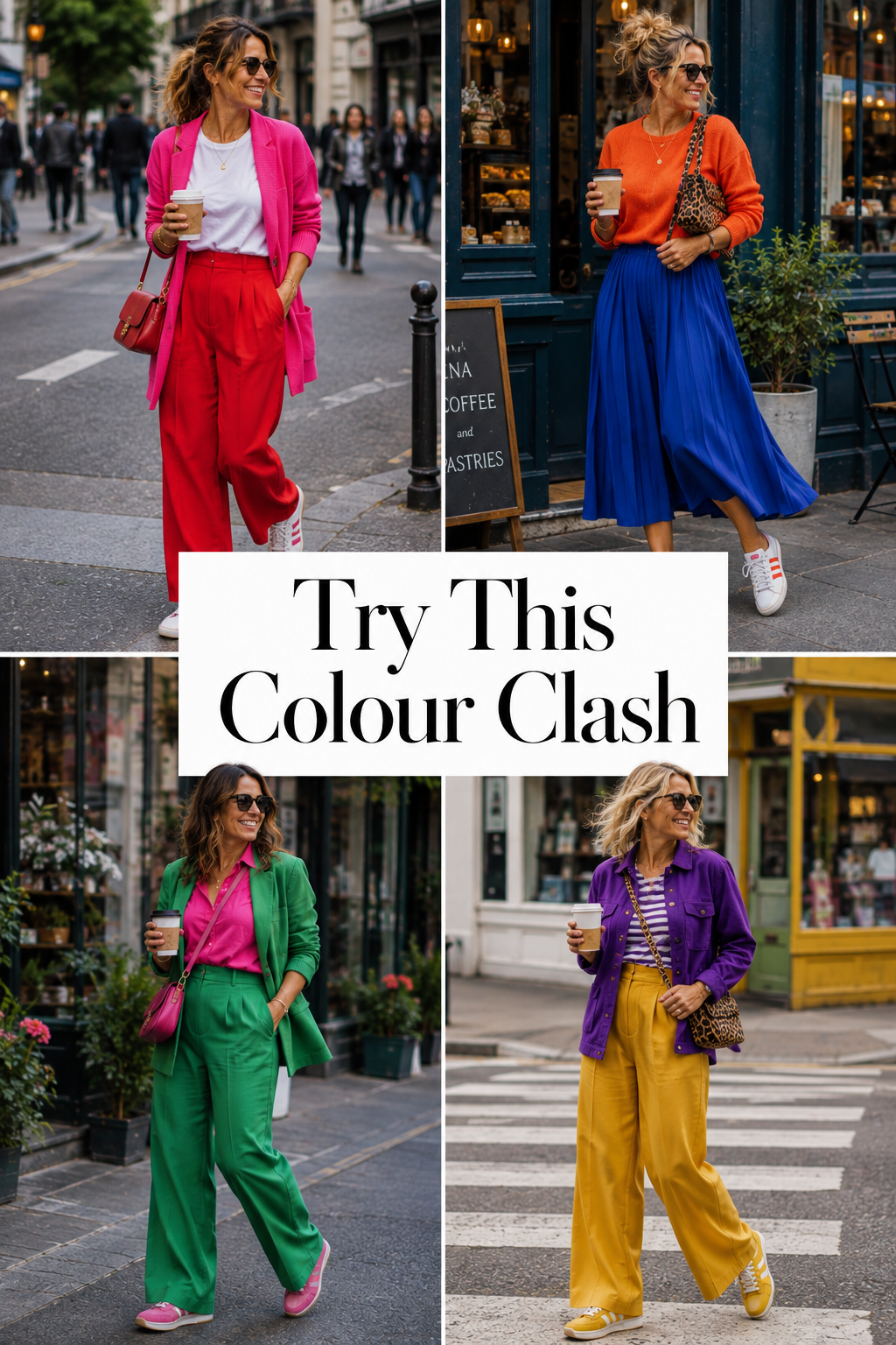 How to Colour Clash: 10 Easy Outfit Formulas to Steal