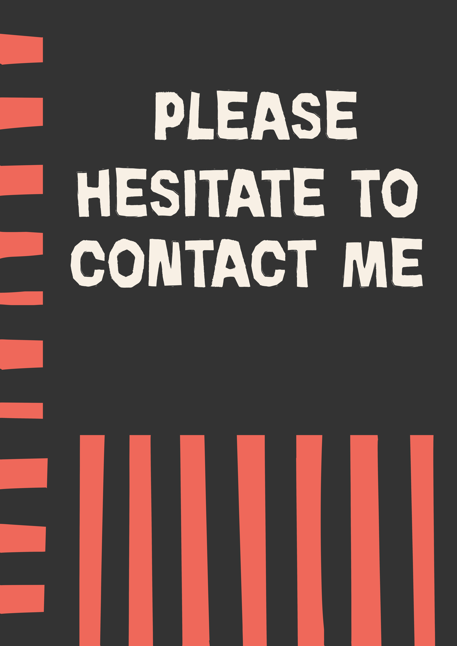 Please hesitate to contact me funny typography print, Rebel Words surface pattern design for licensing