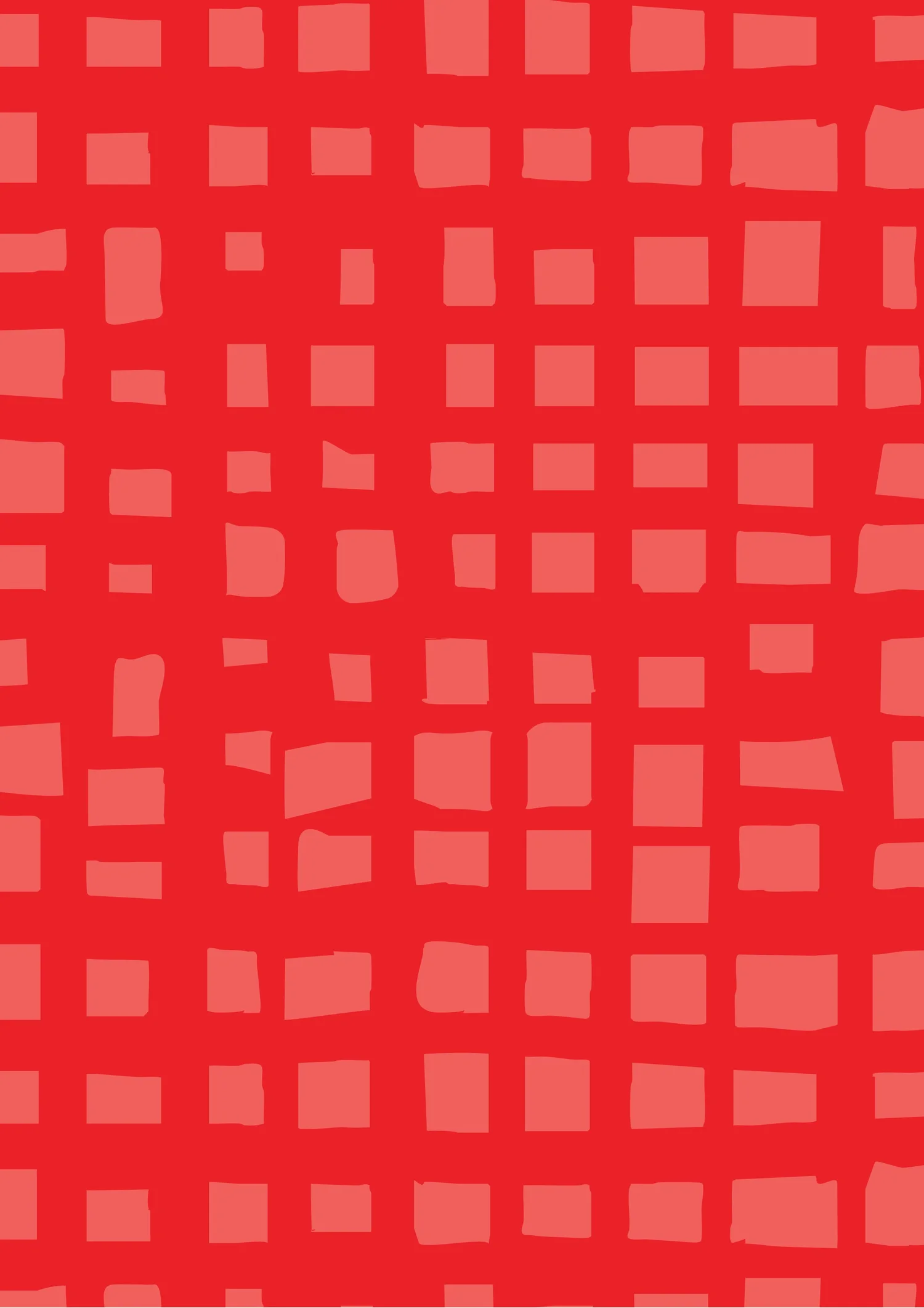 Red painterly check blender from the Fruity Loopy collection, surface pattern design for licensing