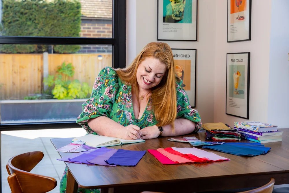 Jodie at the colour analysis desk